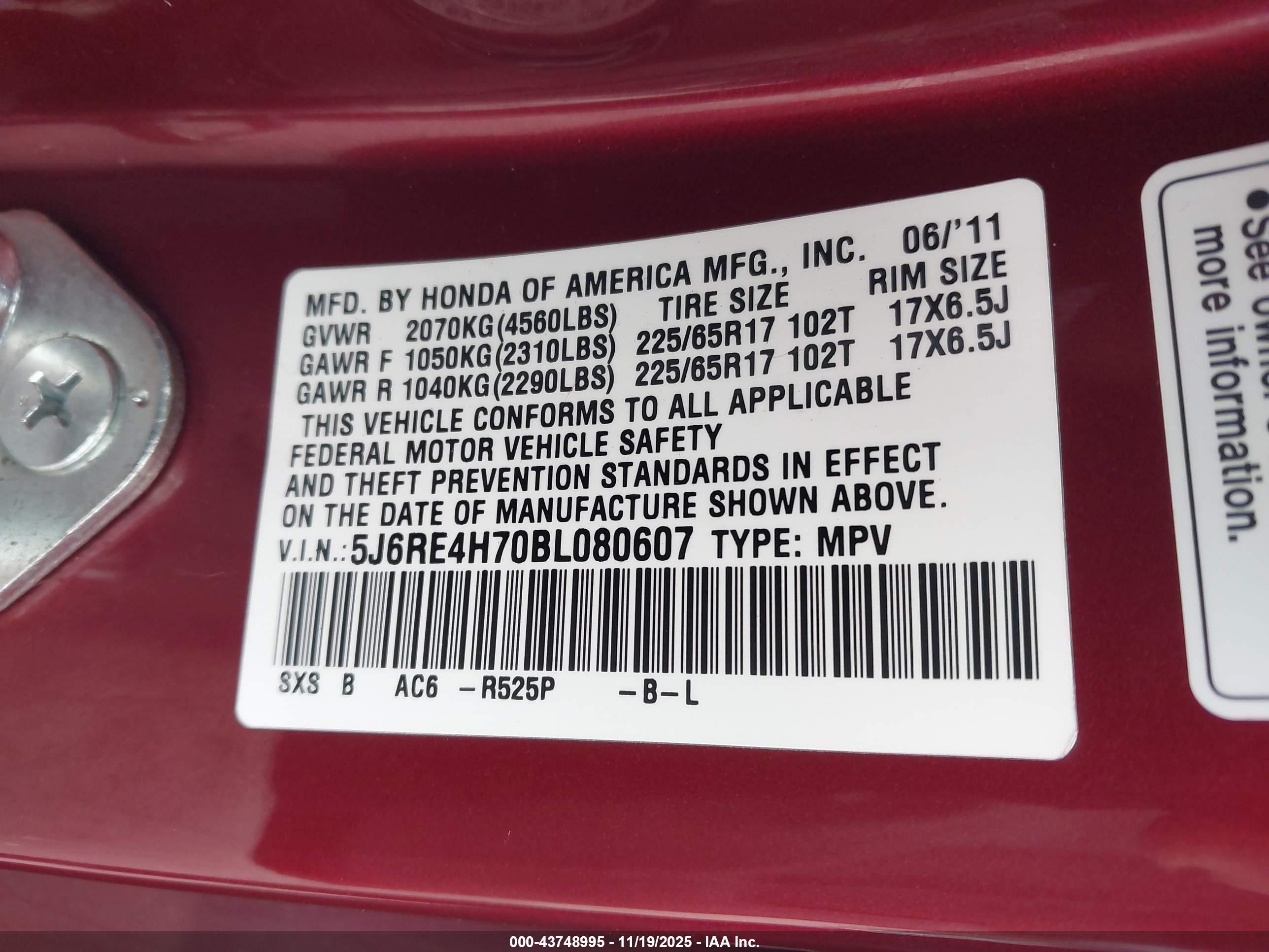 HONDA CR-V image 9