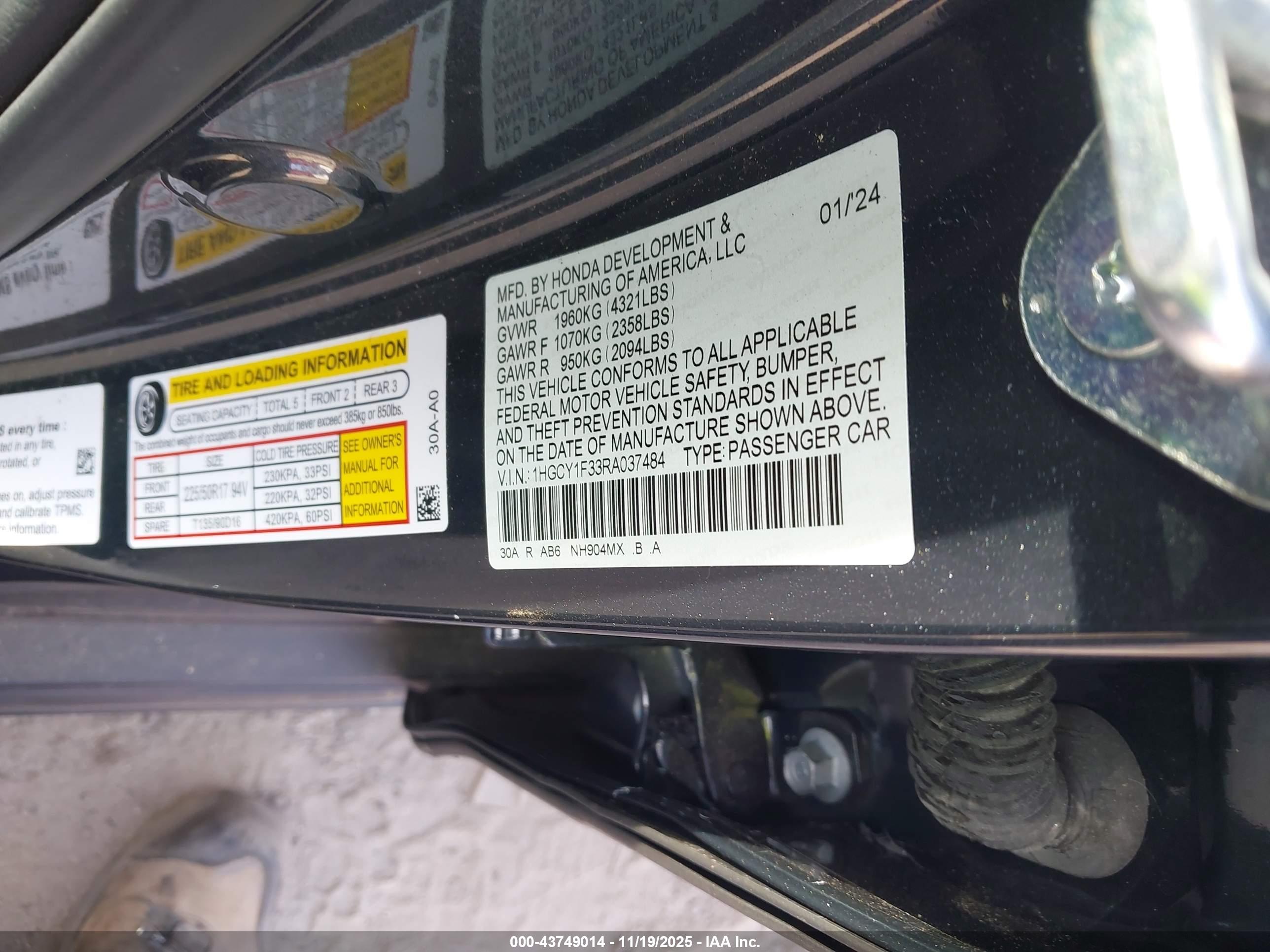 HONDA ACCORD image 9