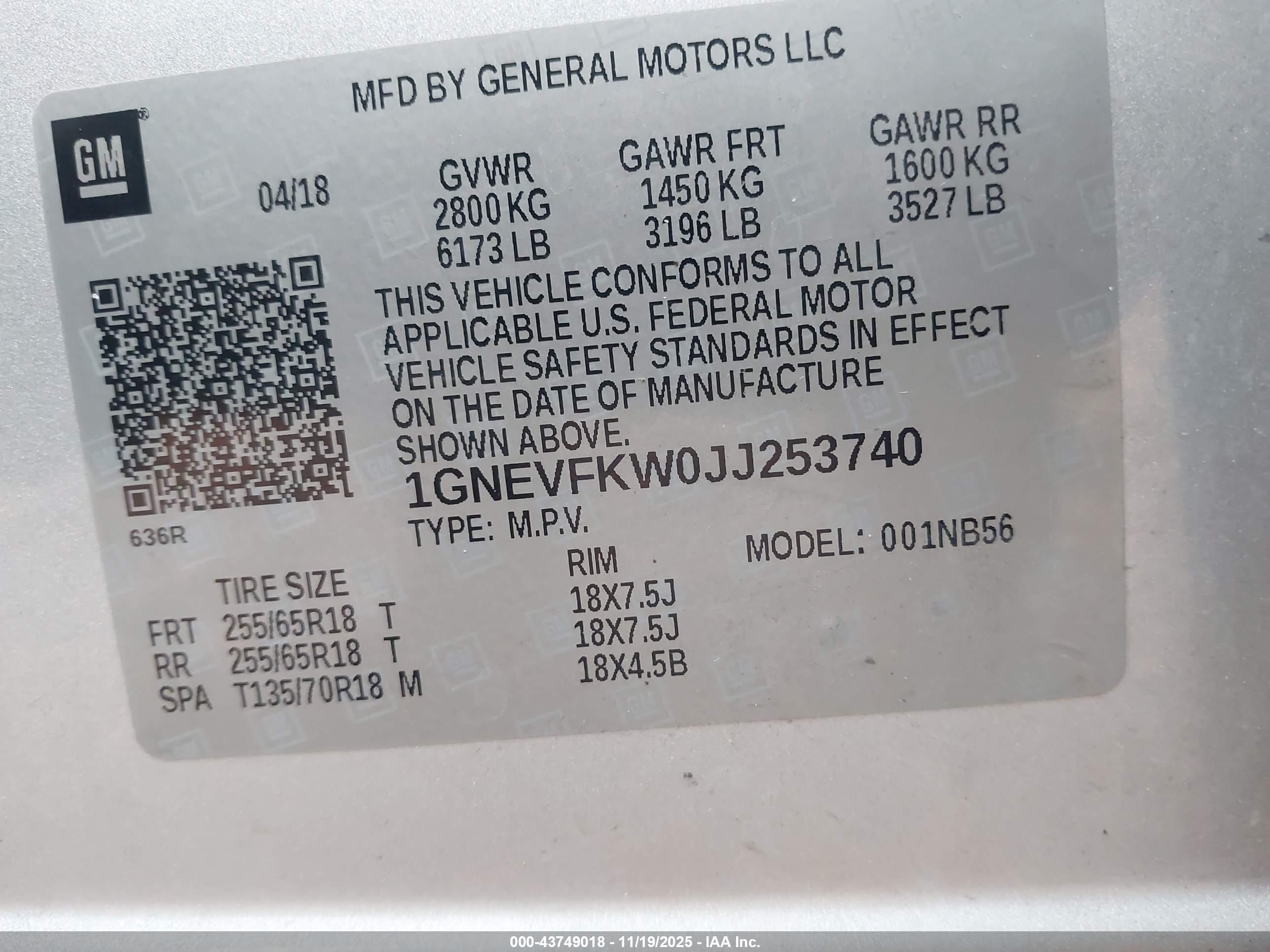 CHEVROLET TRAVERSE image 9