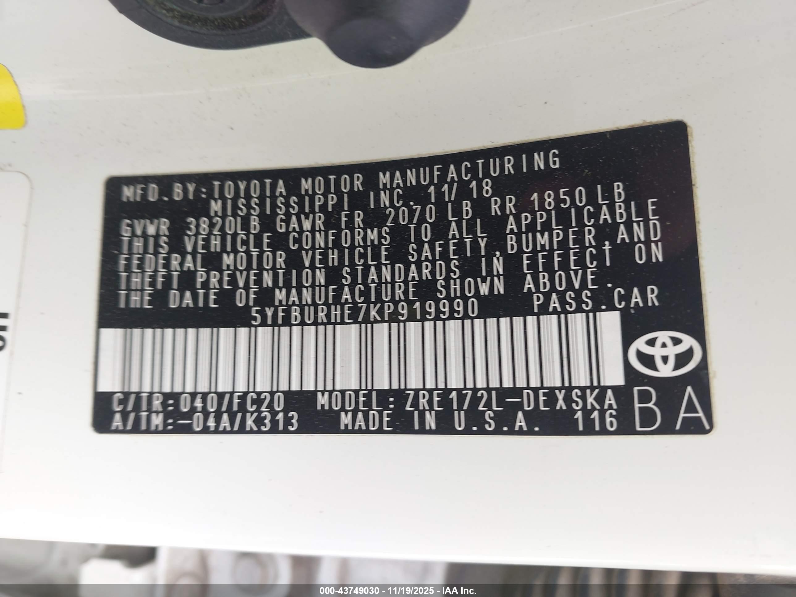 TOYOTA COROLLA image 9