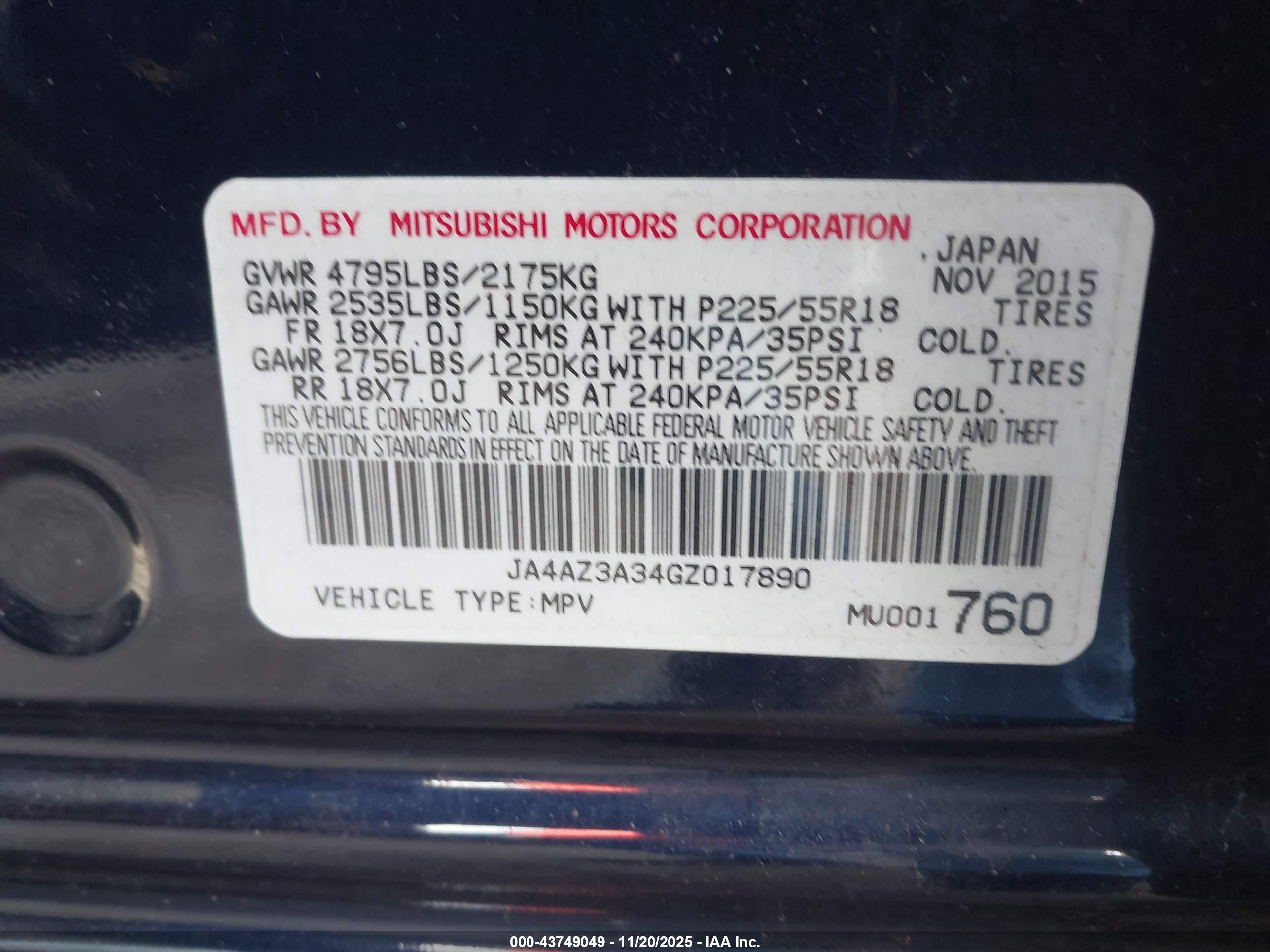 MITSUBISHI OUTLANDER image 9