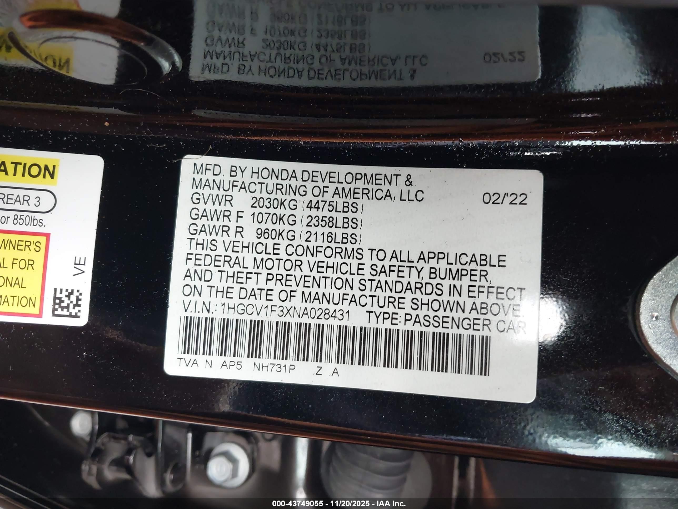 HONDA ACCORD image 9