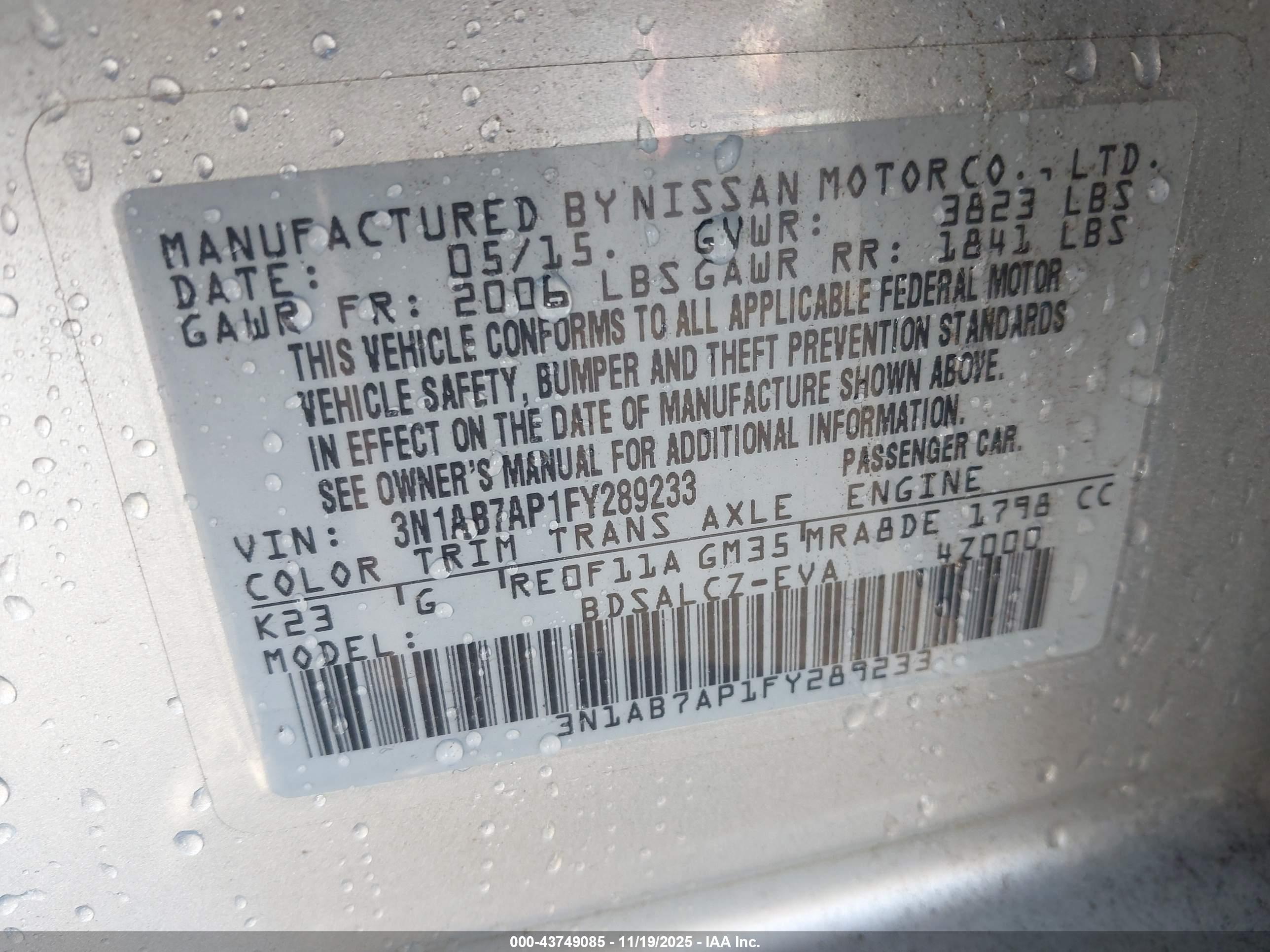 NISSAN SENTRA image 9