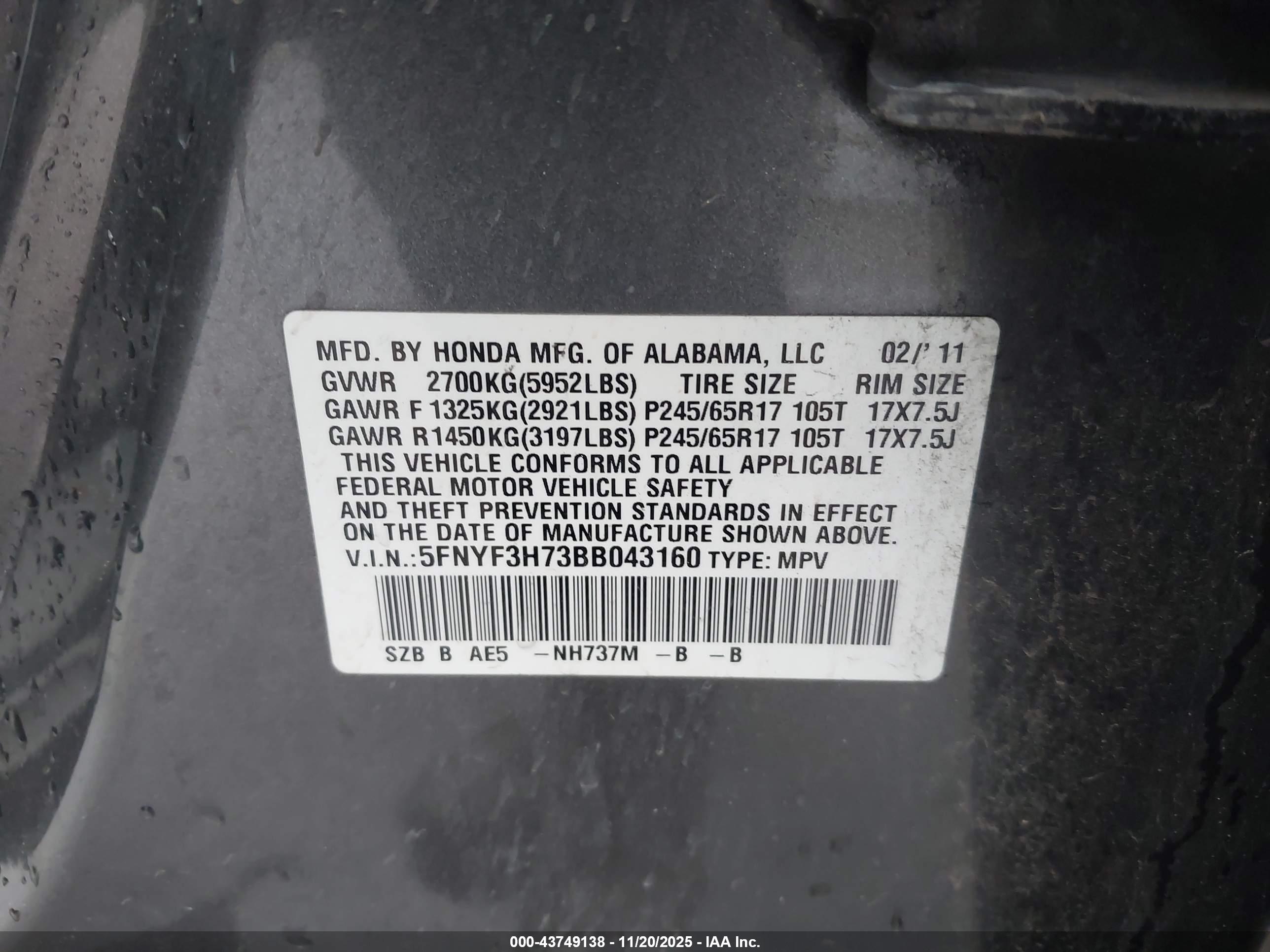 HONDA PILOT image 9