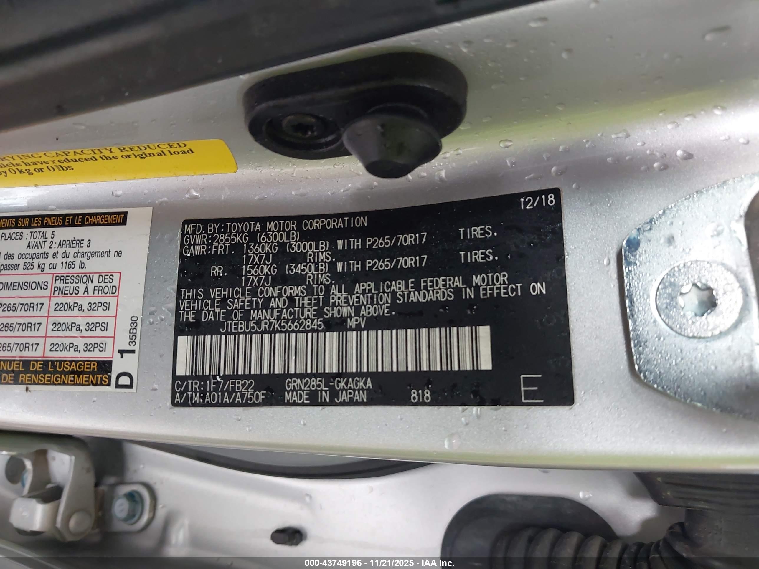 TOYOTA 4RUNNER image 9