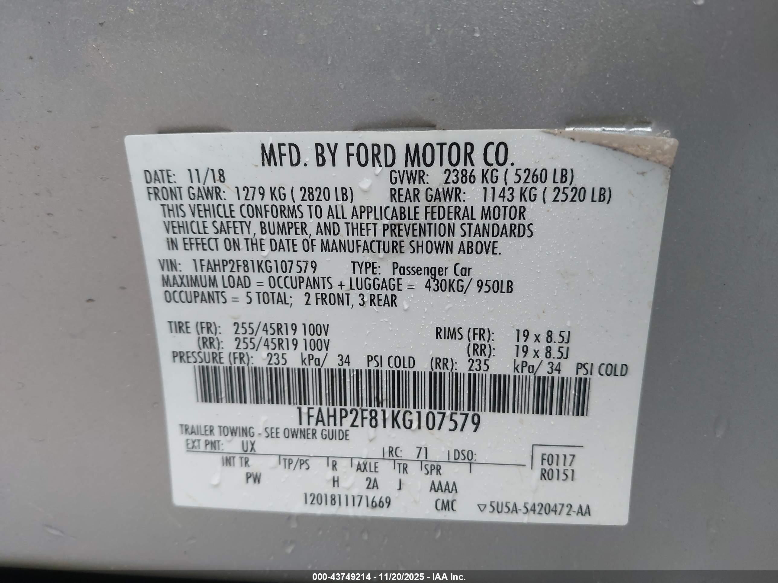 FORD TAURUS image 9