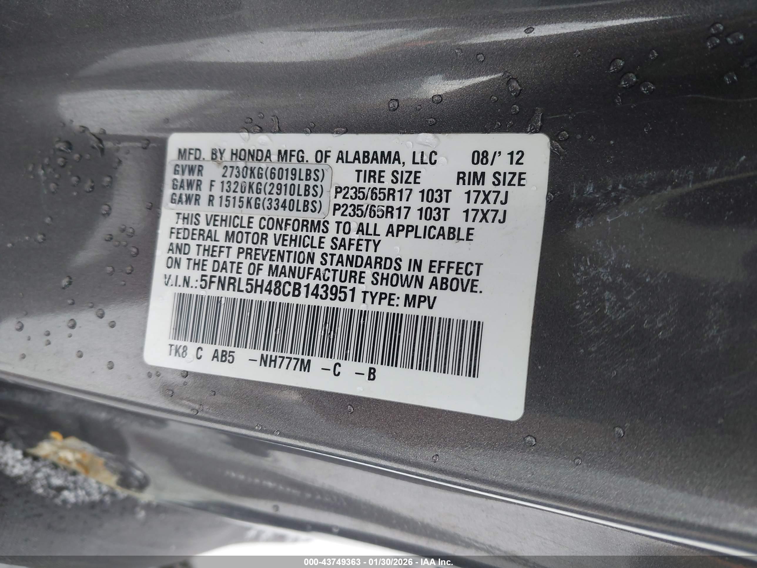 HONDA ODYSSEY image 9
