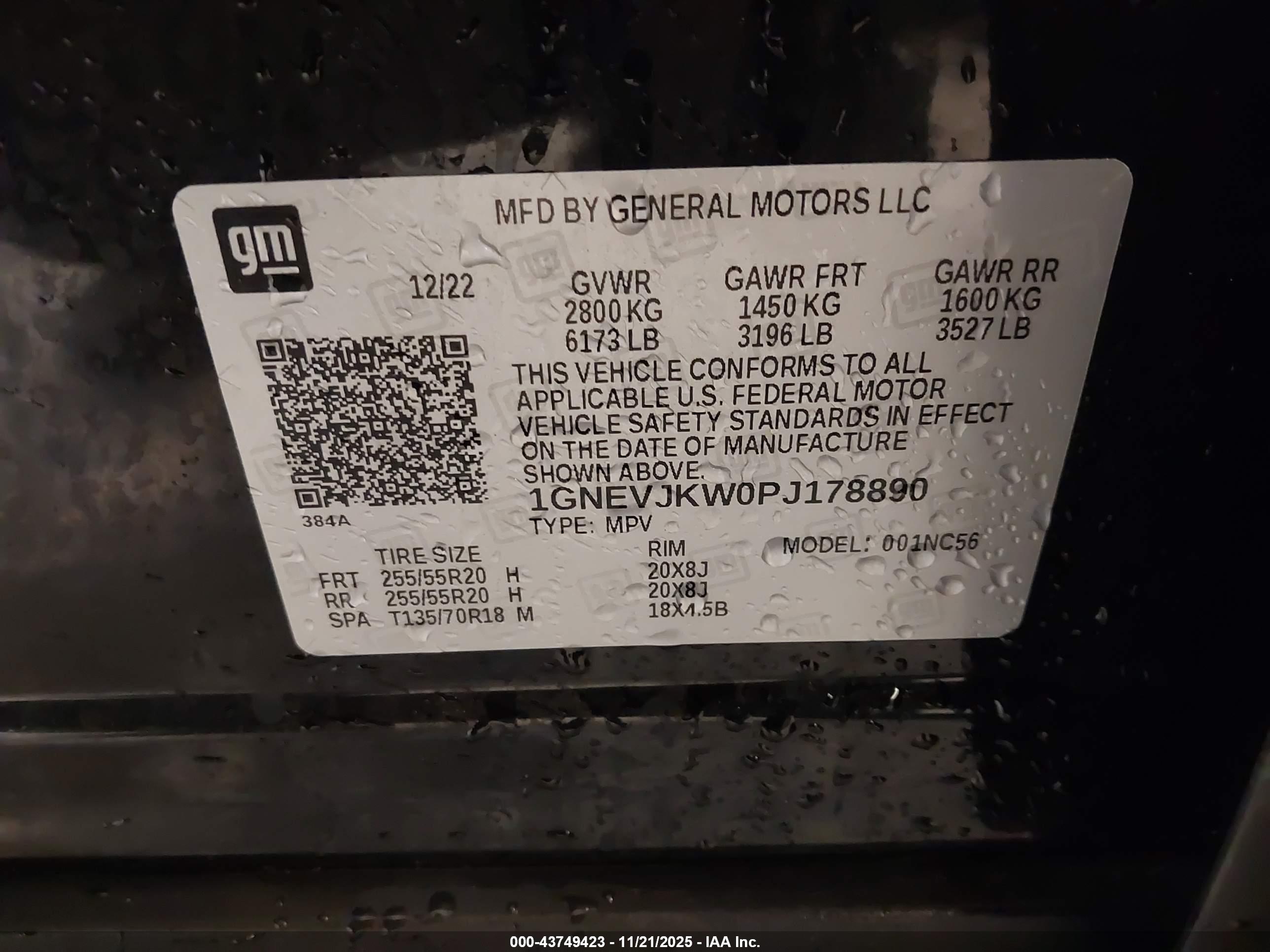 CHEVROLET TRAVERSE image 9