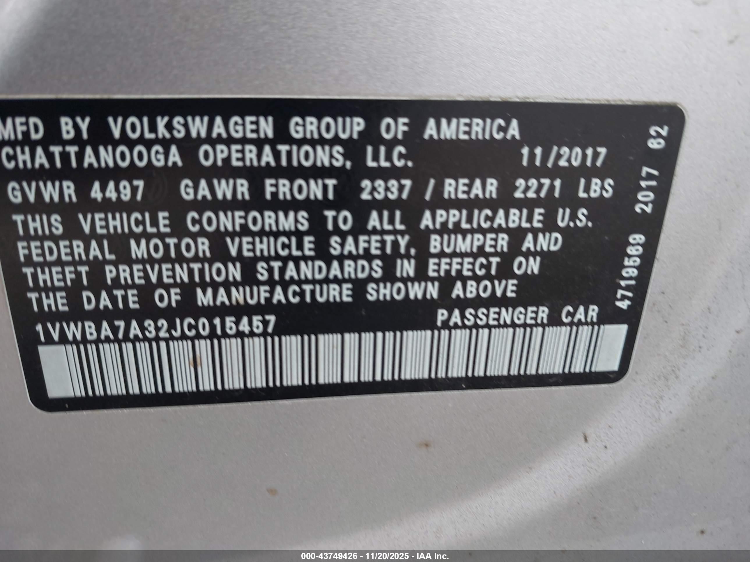 VOLKSWAGEN PASSAT image 9