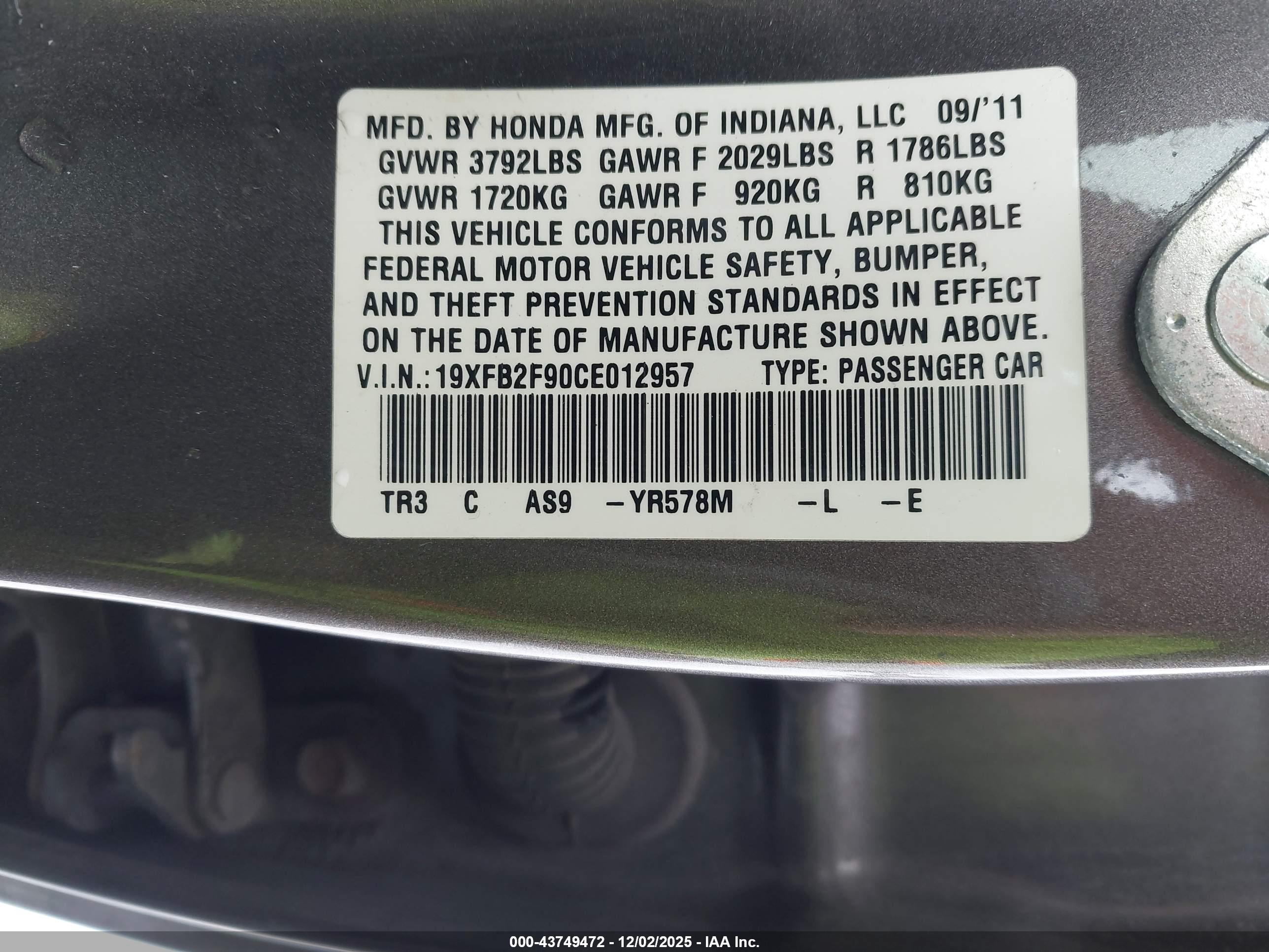 HONDA CIVIC image 9