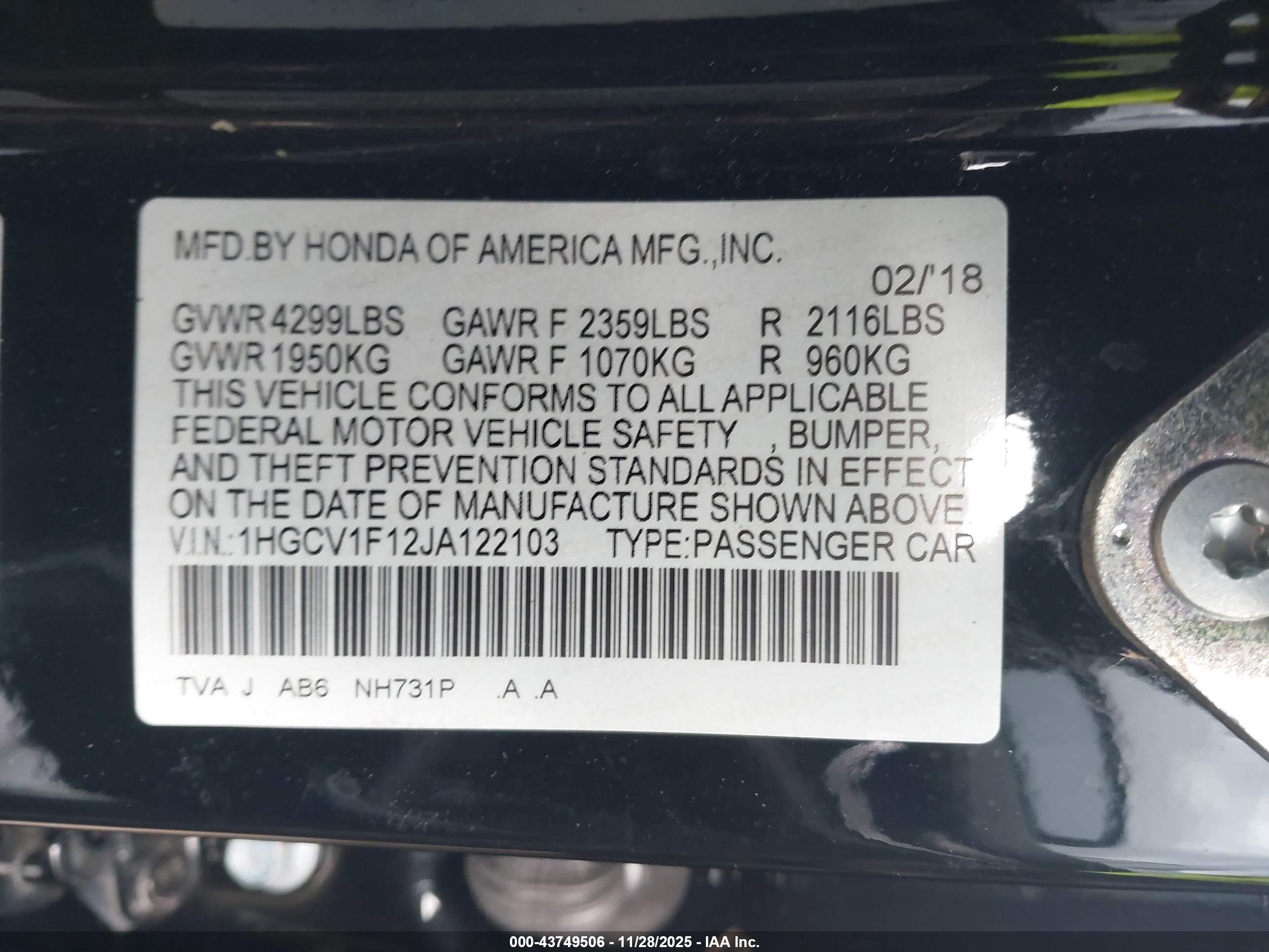 HONDA ACCORD image 9