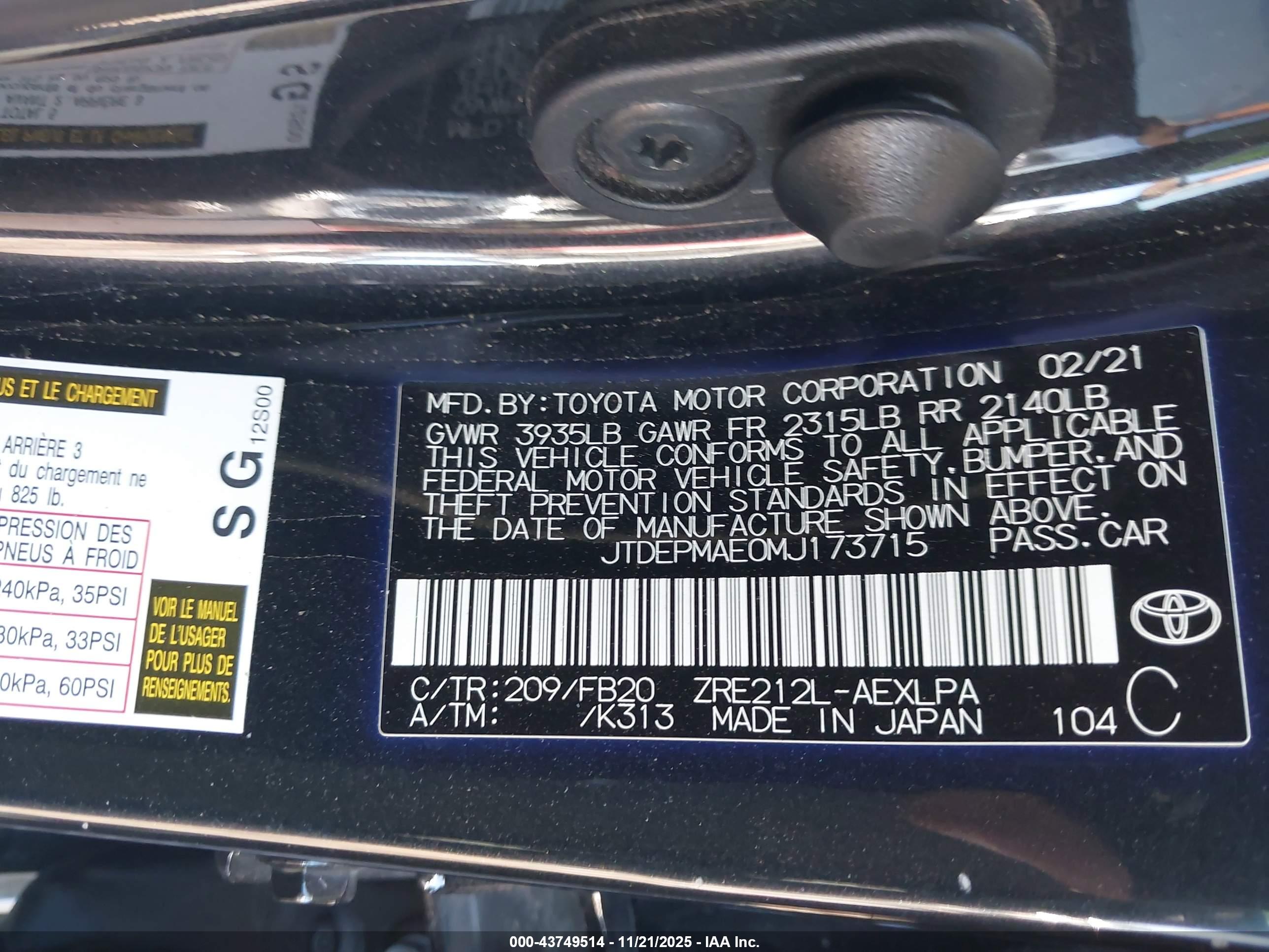 TOYOTA COROLLA image 9