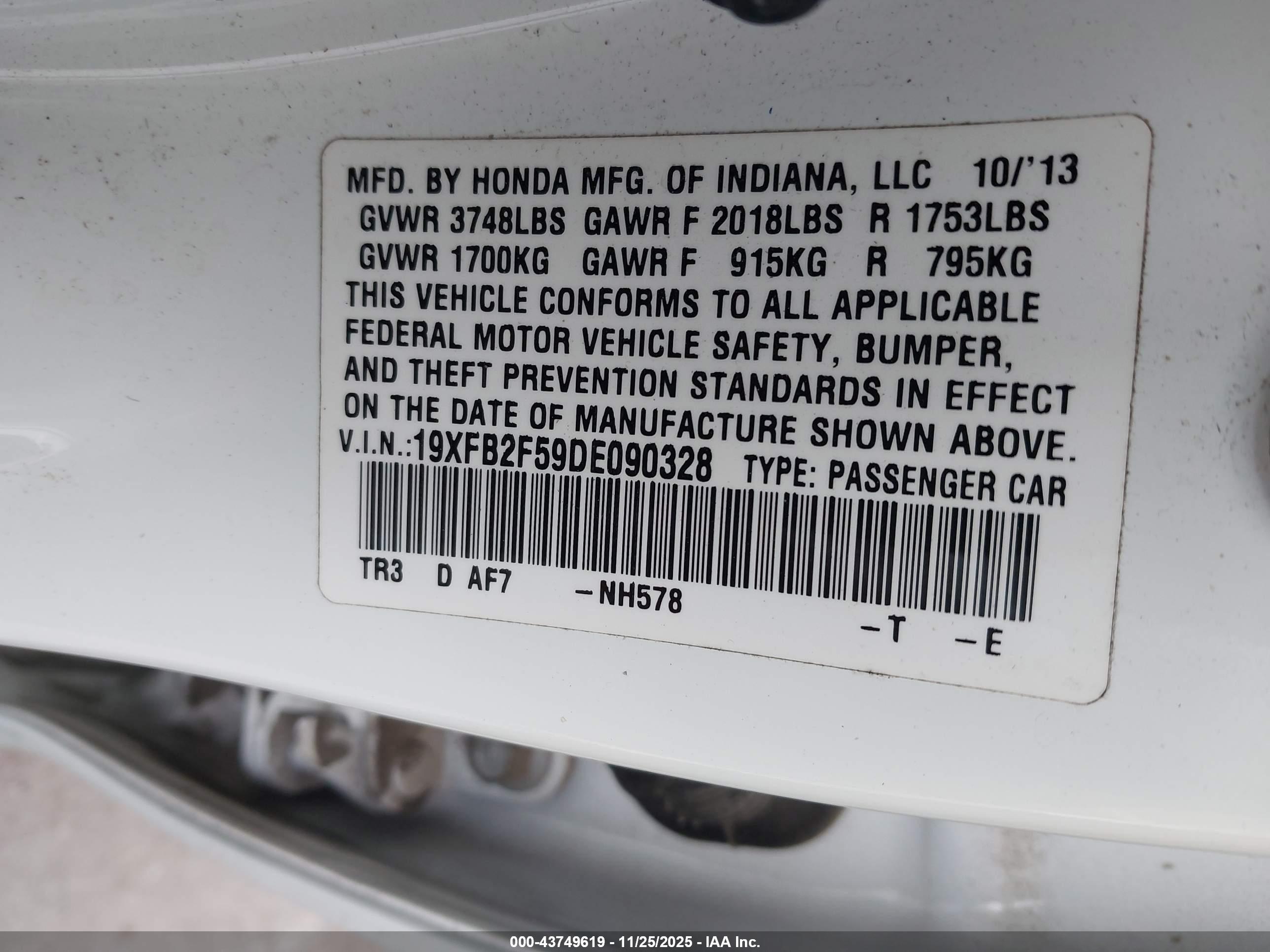 HONDA CIVIC image 9