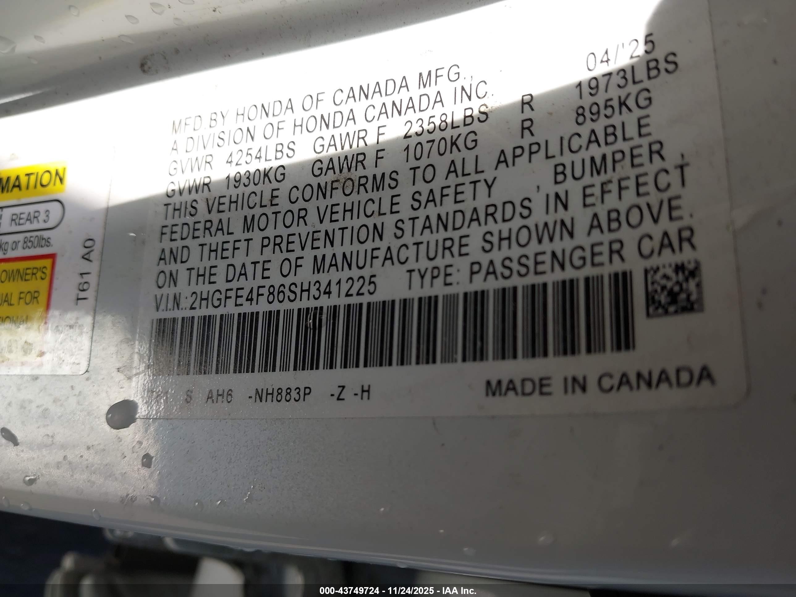 HONDA CIVIC image 9