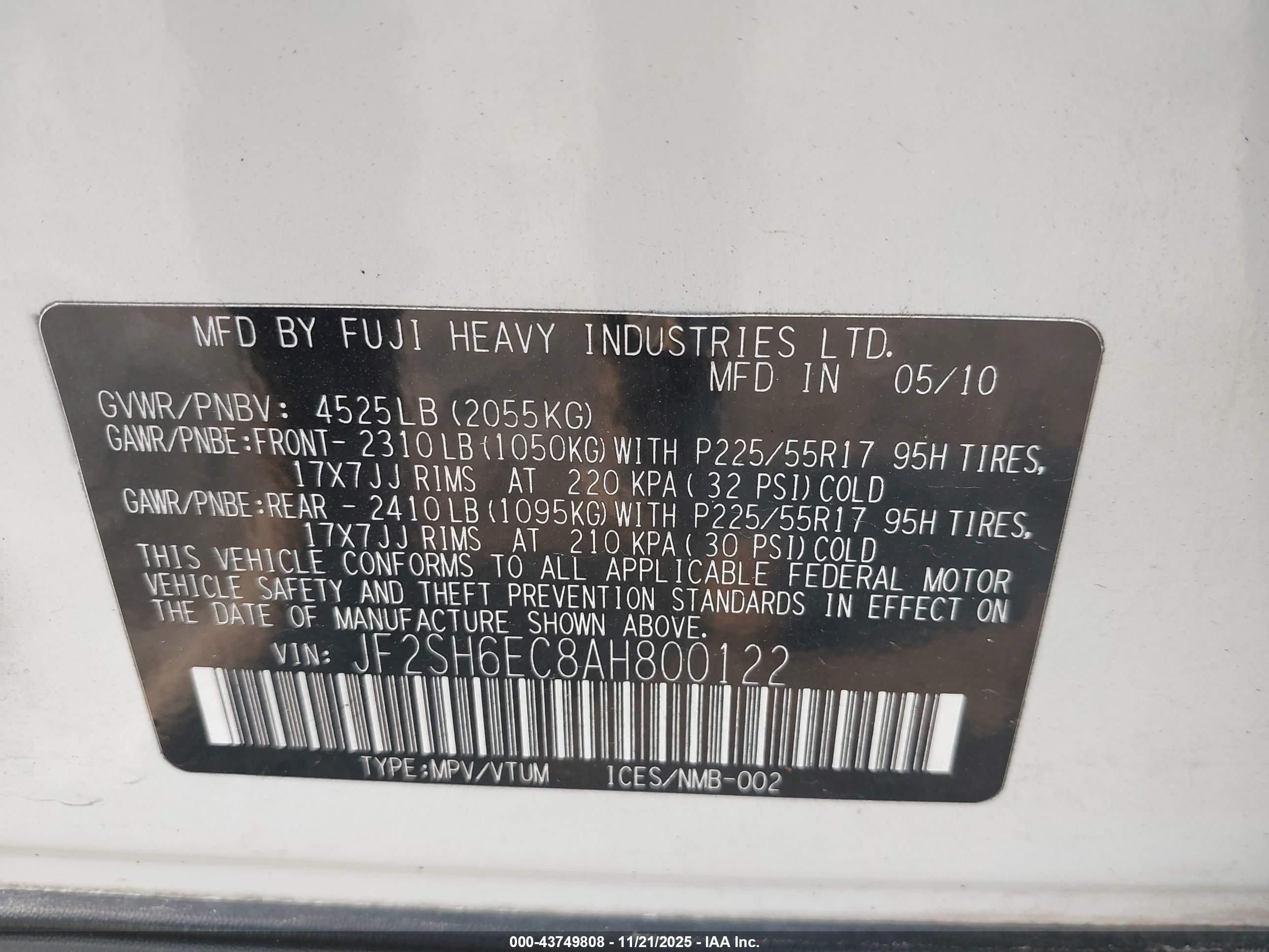 SUBARU FORESTER image 9