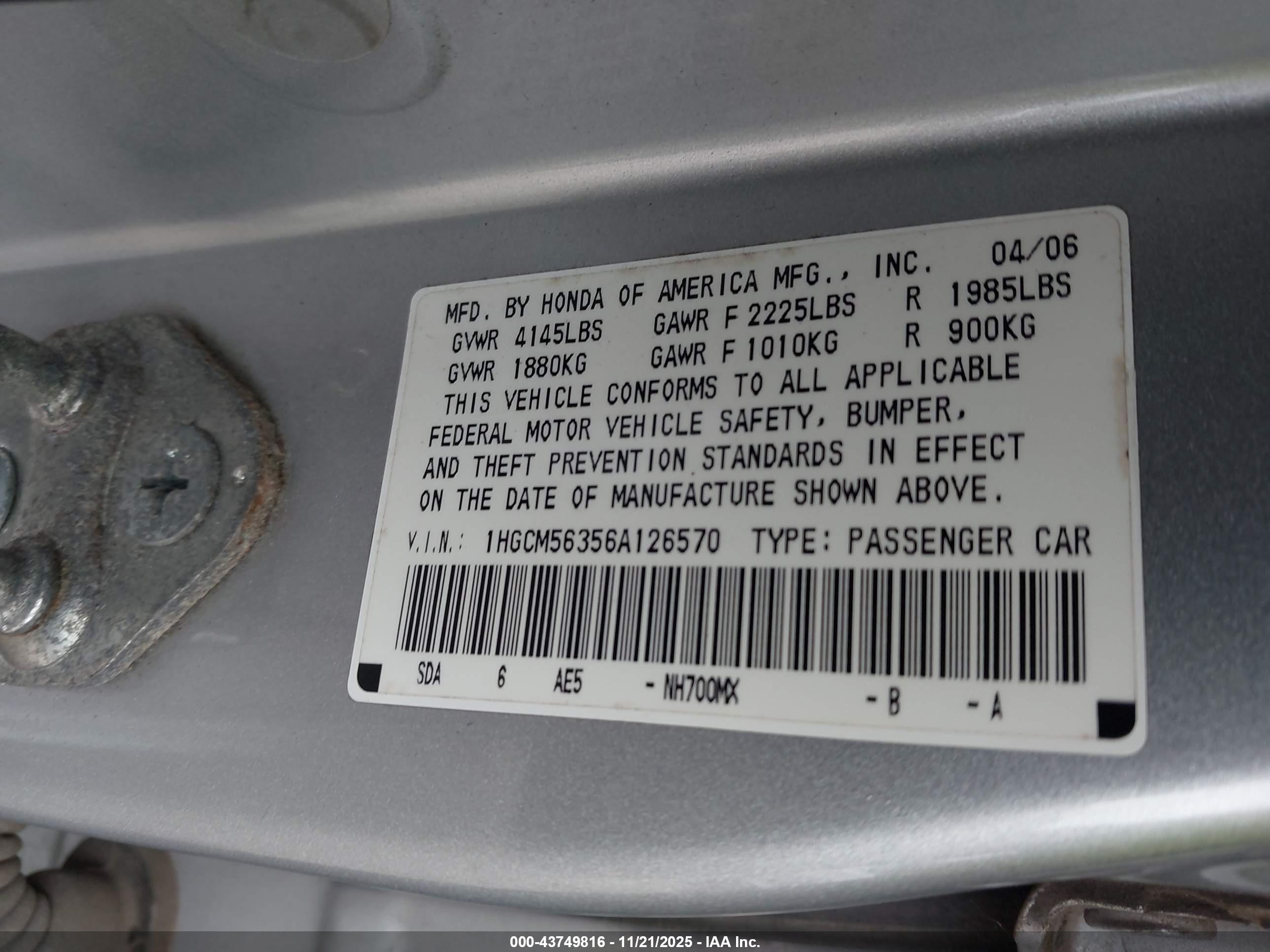 HONDA ACCORD image 9