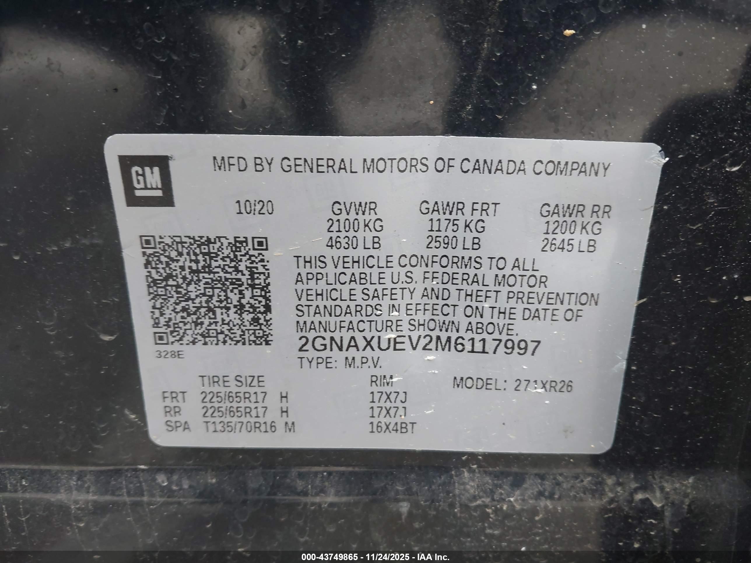 CHEVROLET EQUINOX image 9