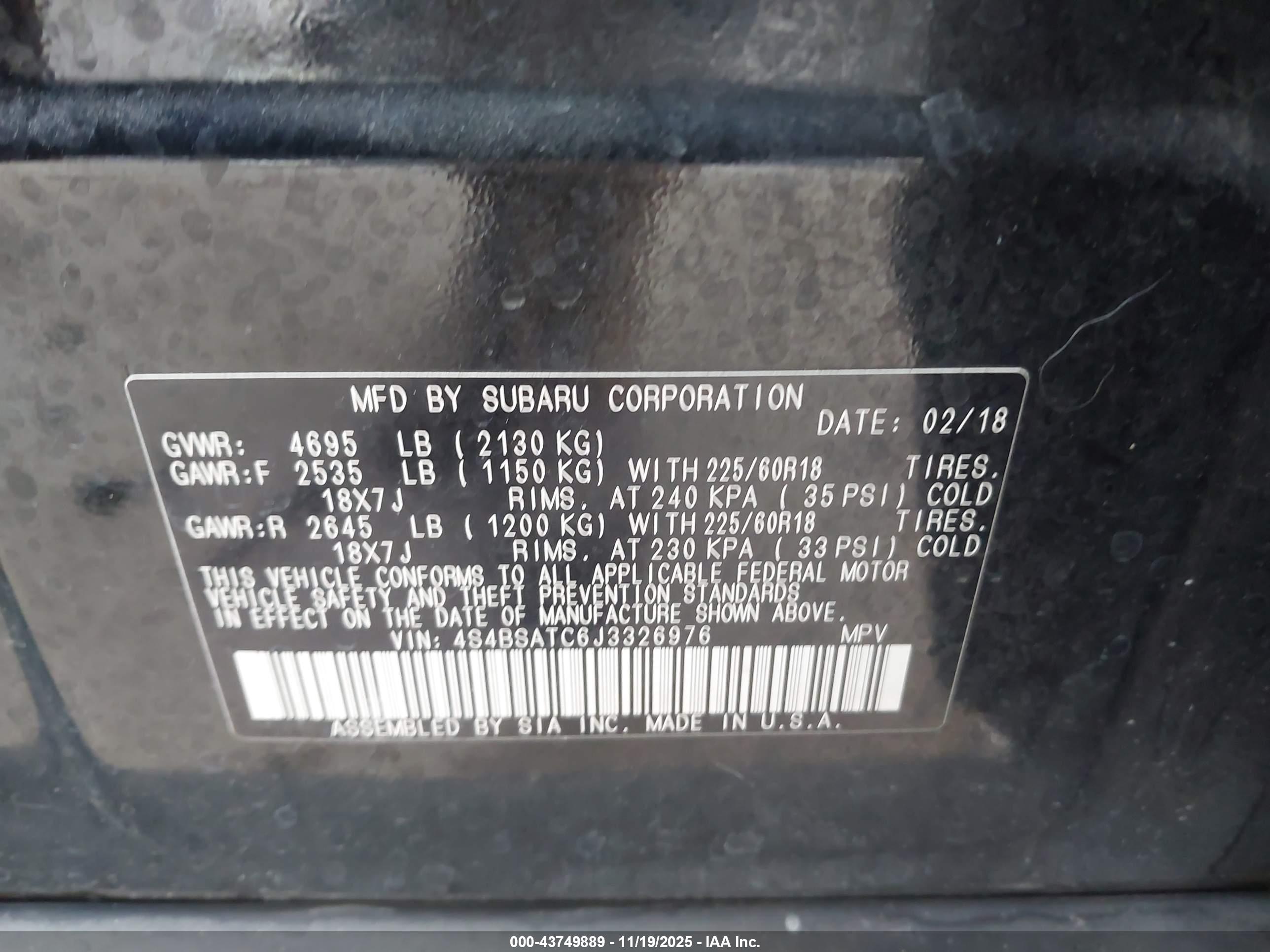 SUBARU OUTBACK image 9
