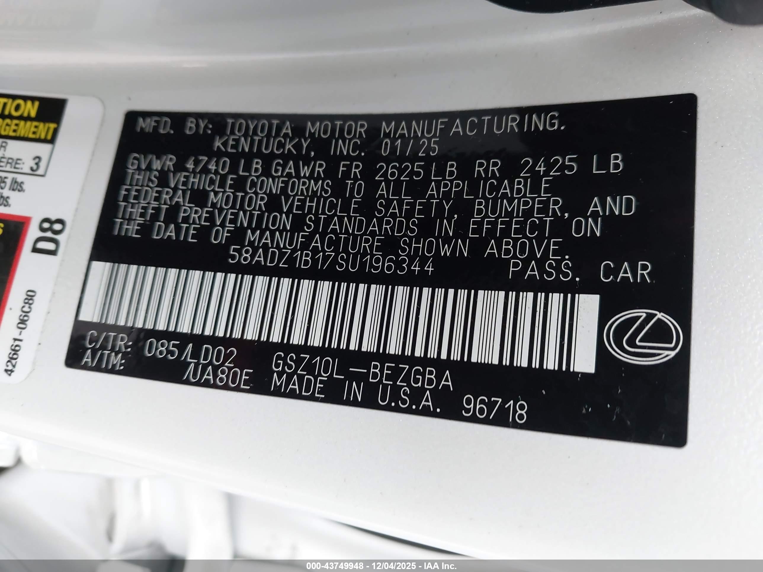 LEXUS ES image 9