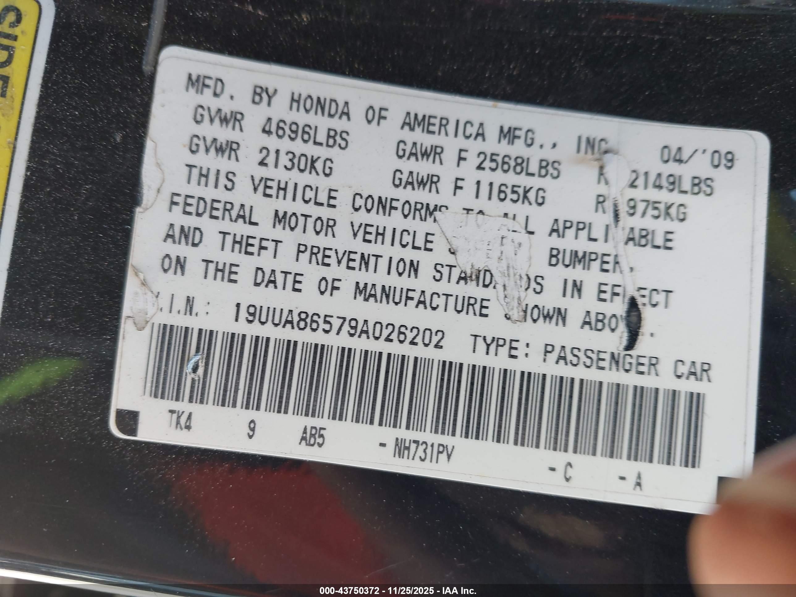 ACURA TL image 9