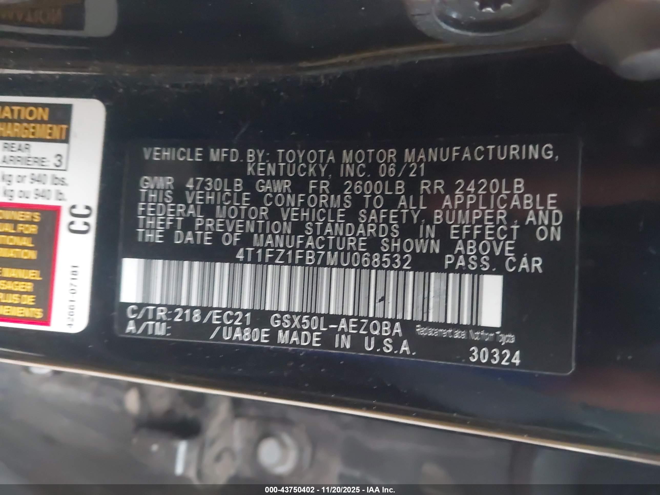 TOYOTA AVALON image 9