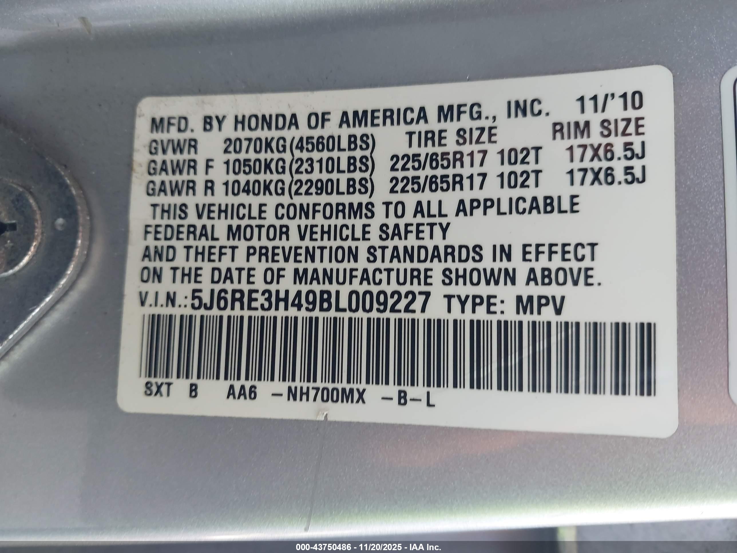 HONDA CR-V image 9
