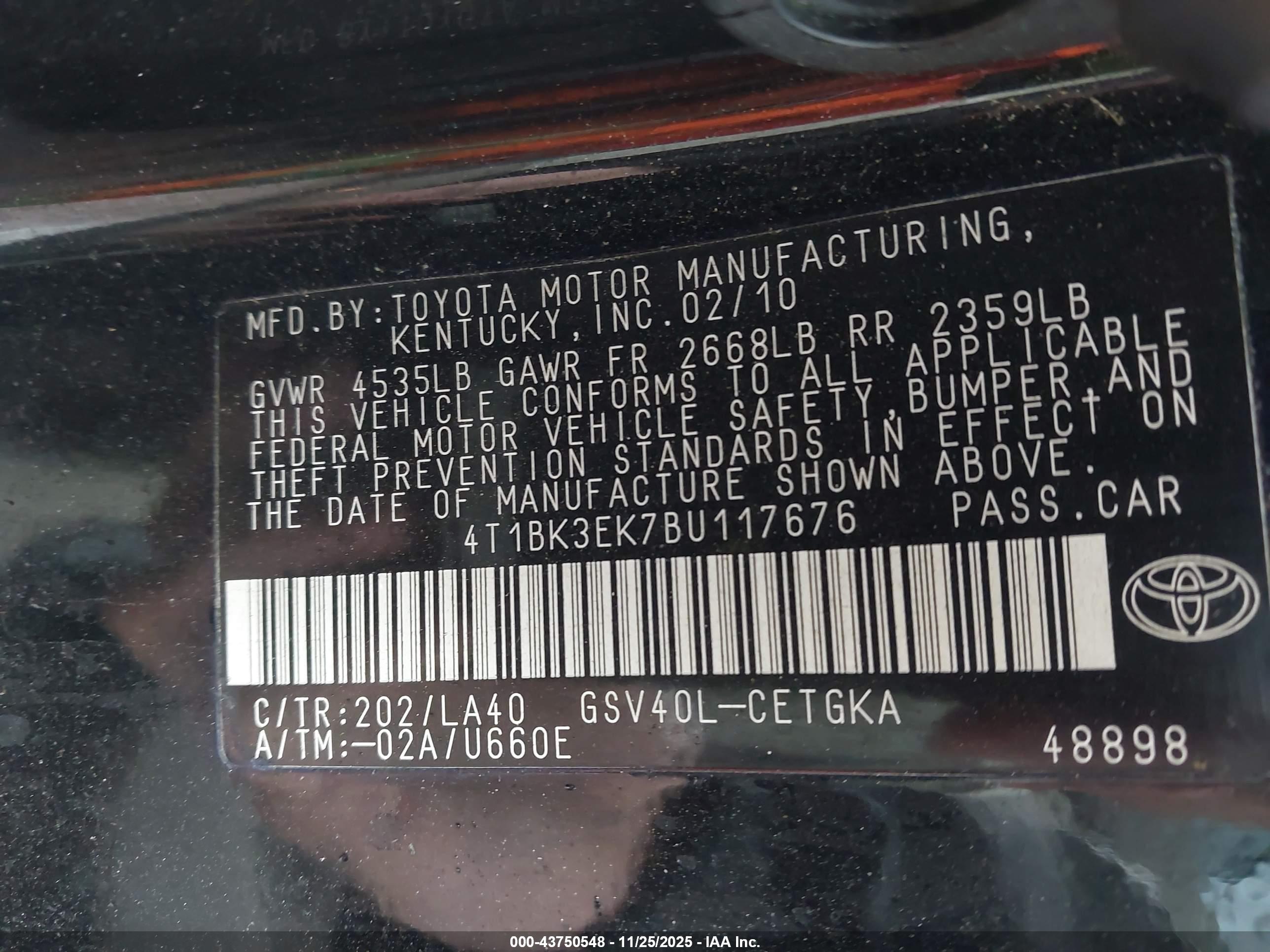 TOYOTA CAMRY image 9