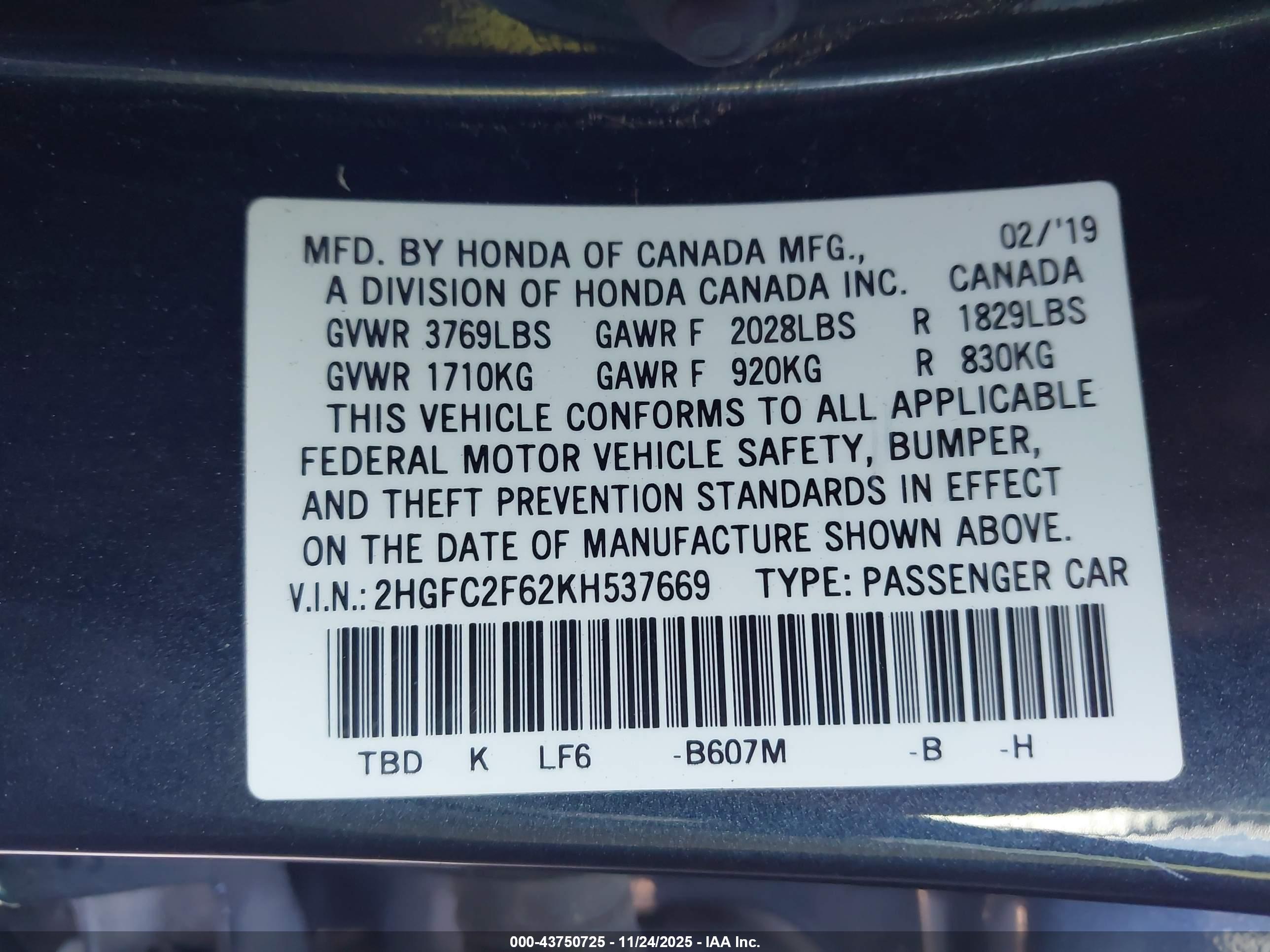 HONDA CIVIC image 9