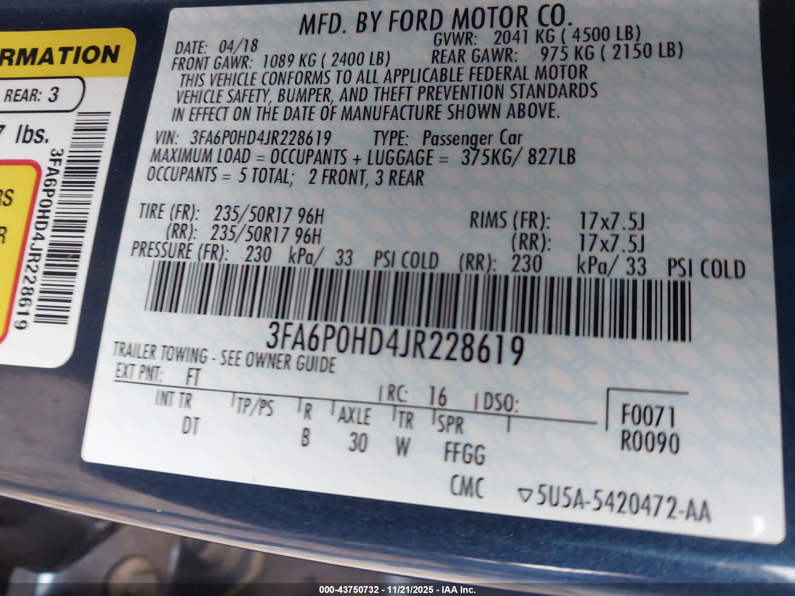 FORD FUSION image 9