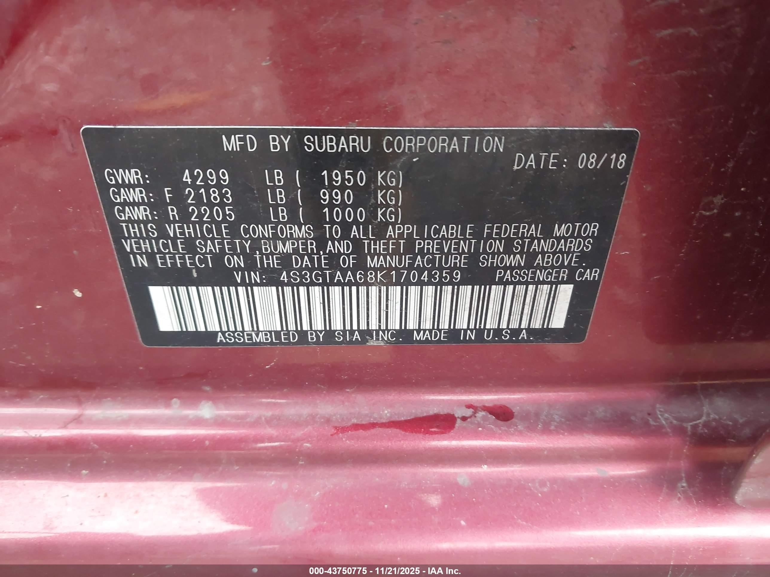 SUBARU IMPREZA image 9