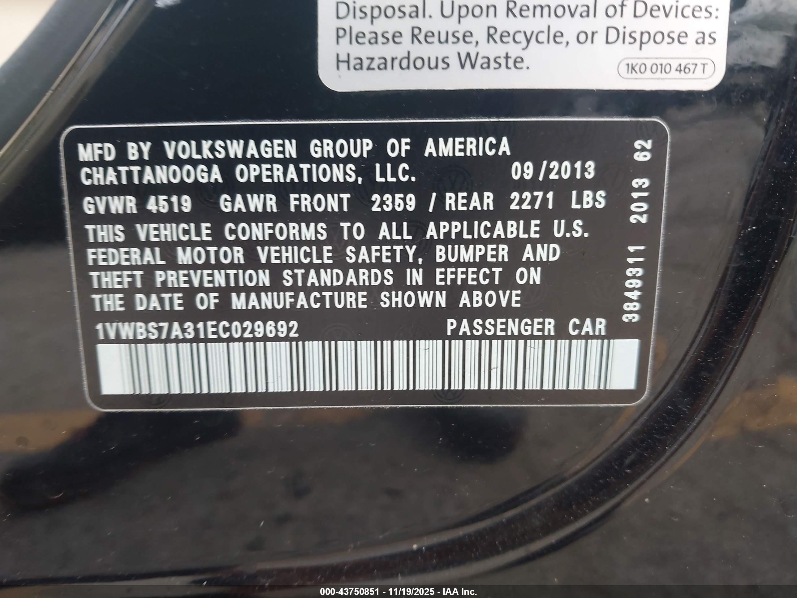 VOLKSWAGEN PASSAT image 9