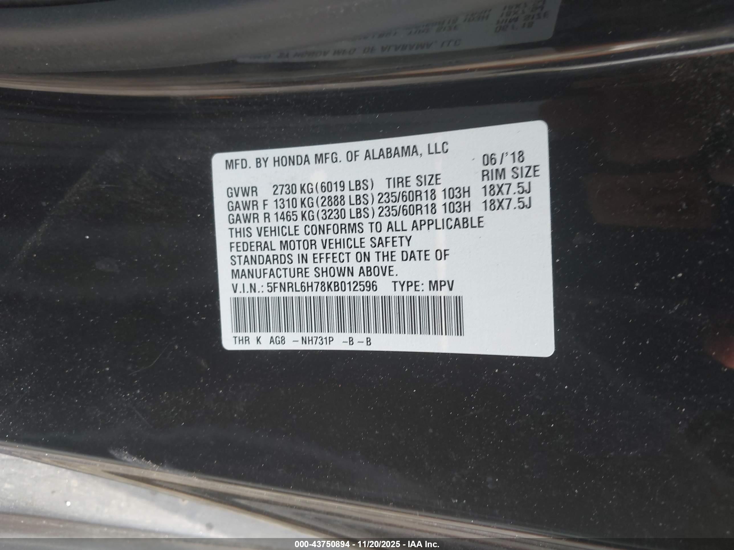 HONDA ODYSSEY image 9