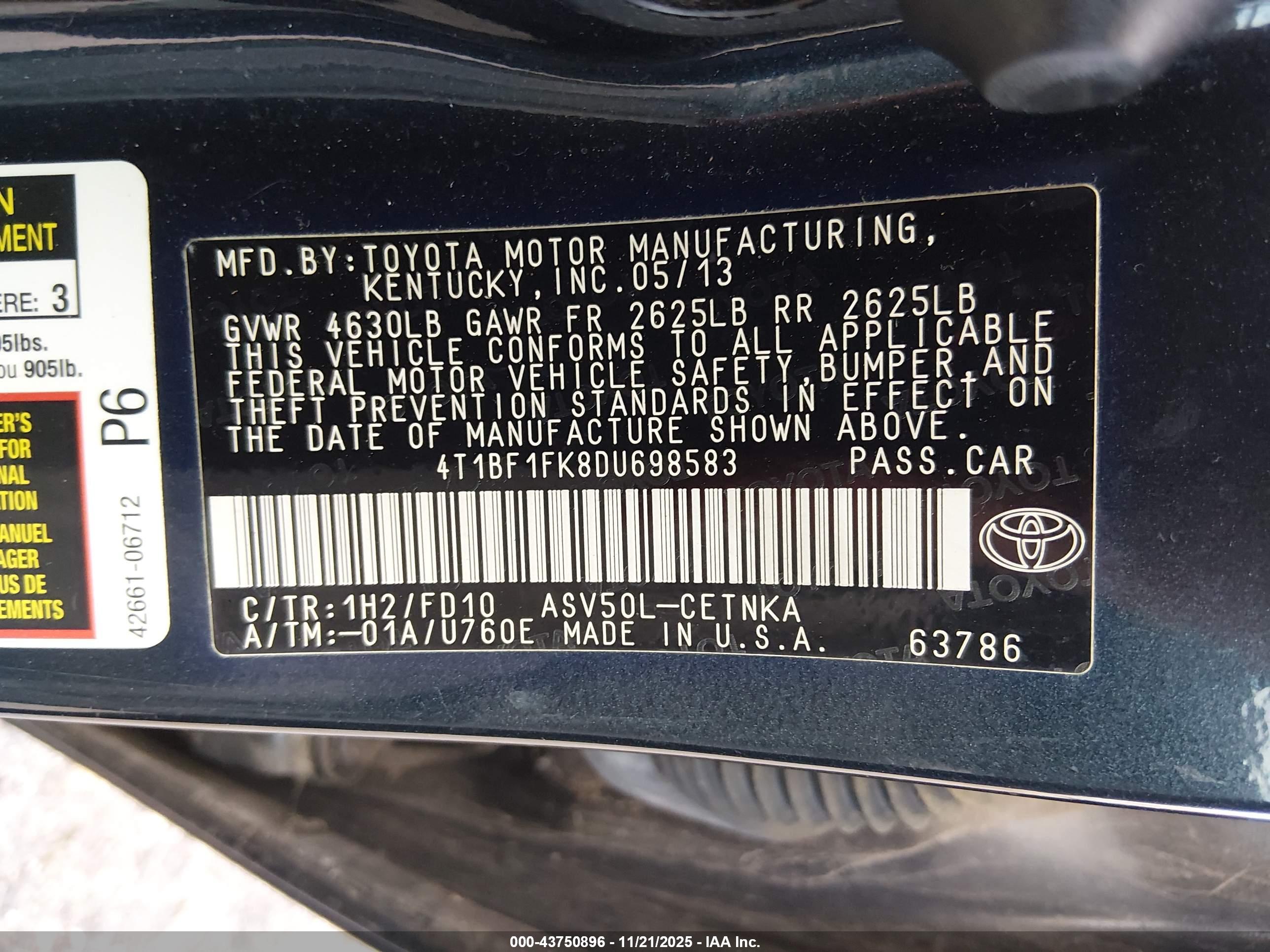 TOYOTA CAMRY image 9
