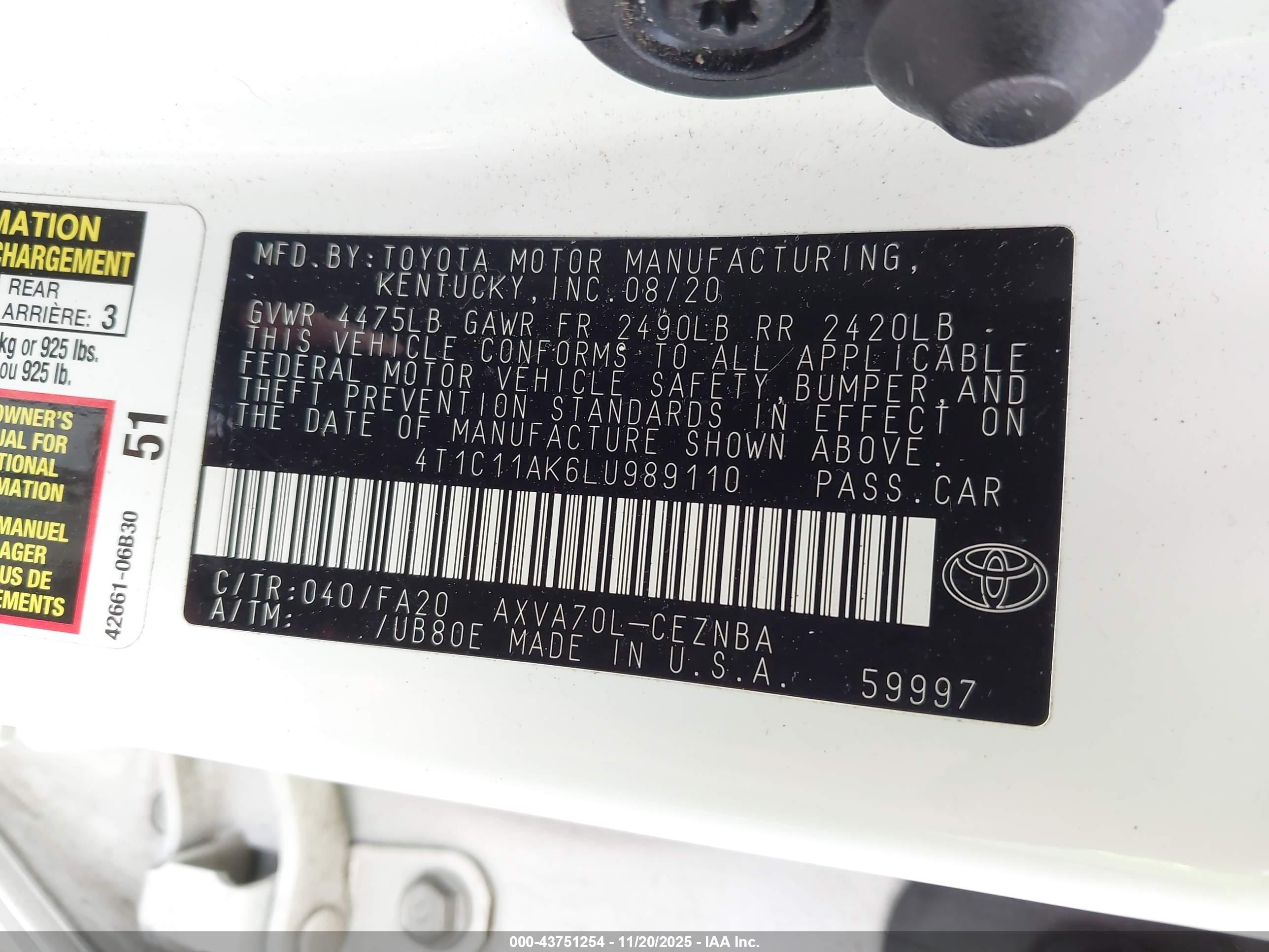 TOYOTA CAMRY image 9
