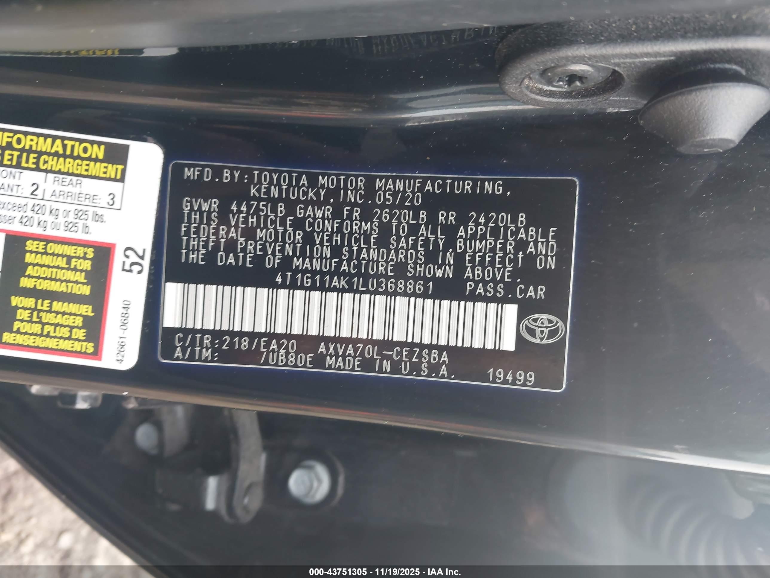 TOYOTA CAMRY image 9