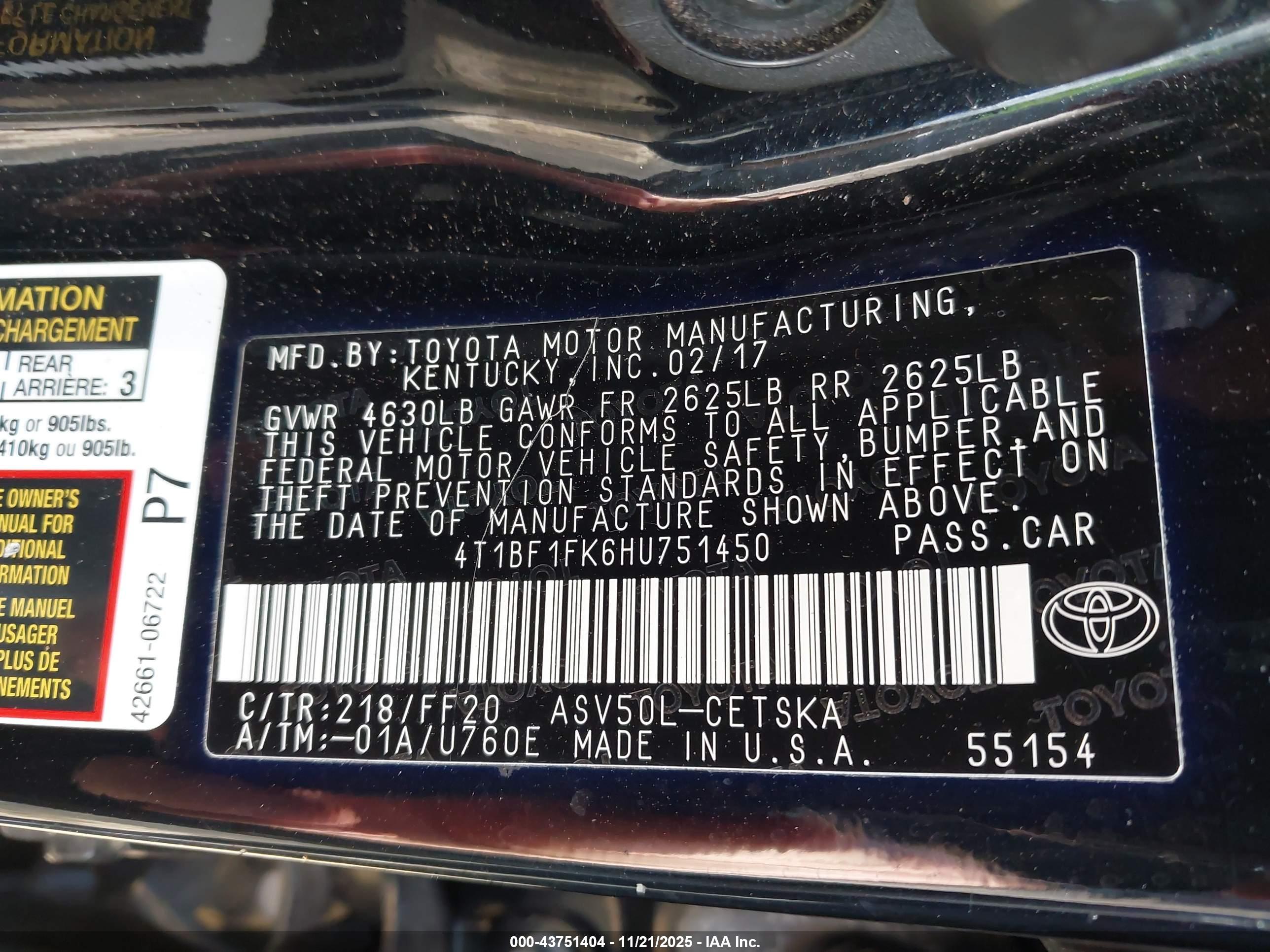 TOYOTA CAMRY image 9