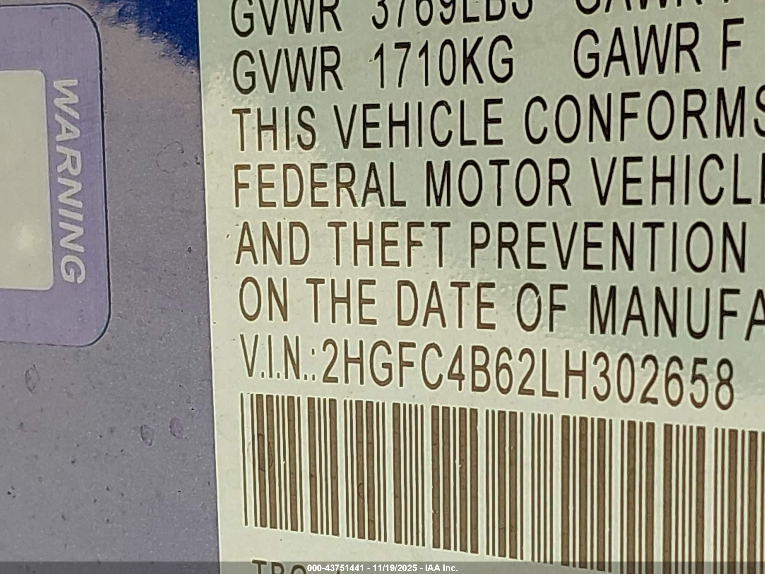 HONDA CIVIC image 9