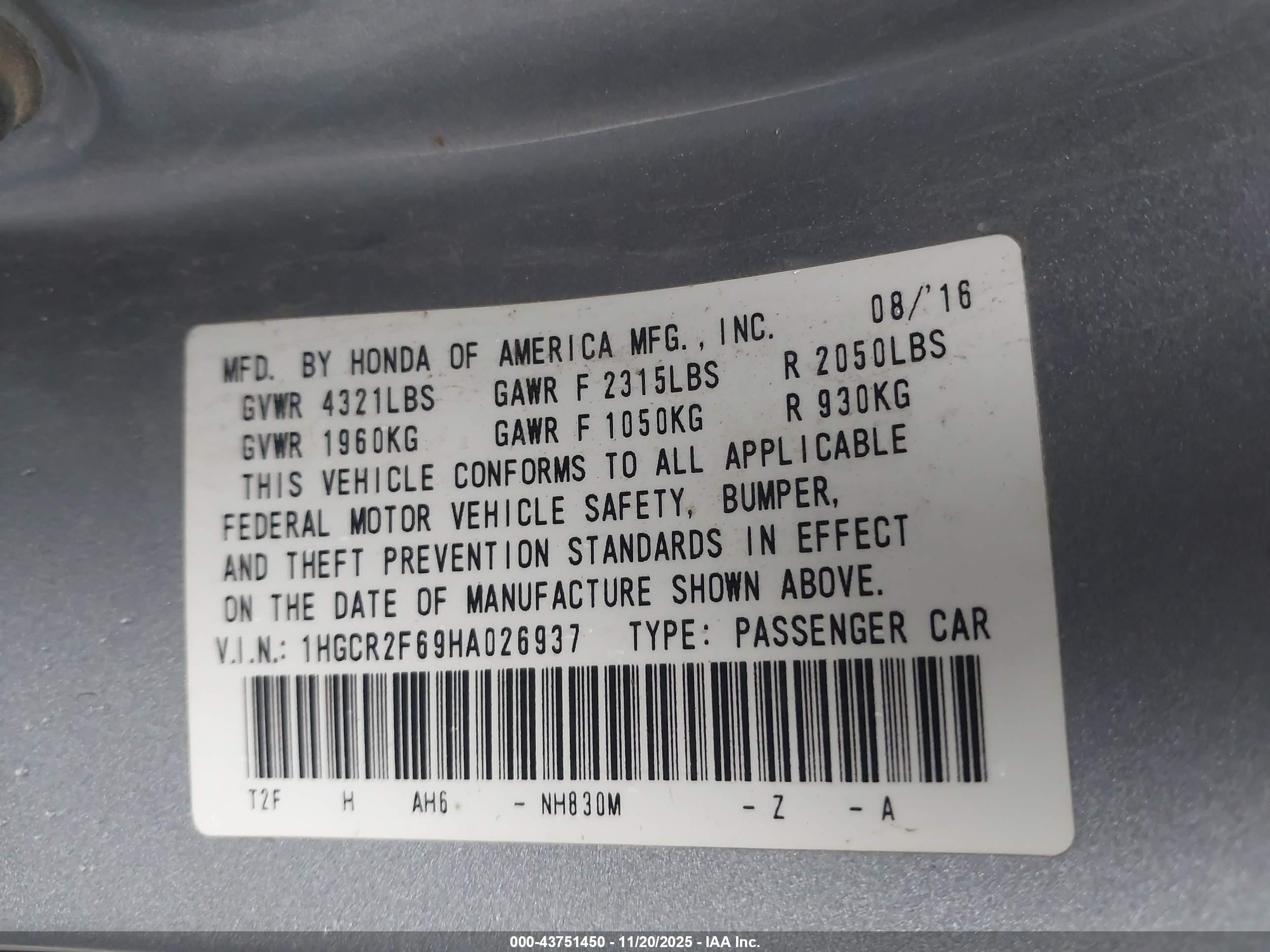 HONDA ACCORD image 9