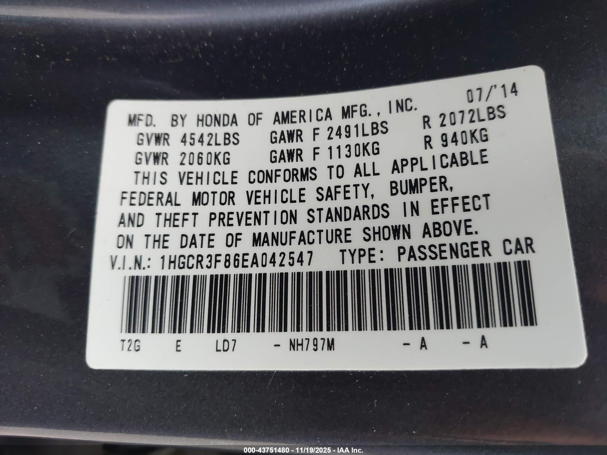 HONDA ACCORD image 9