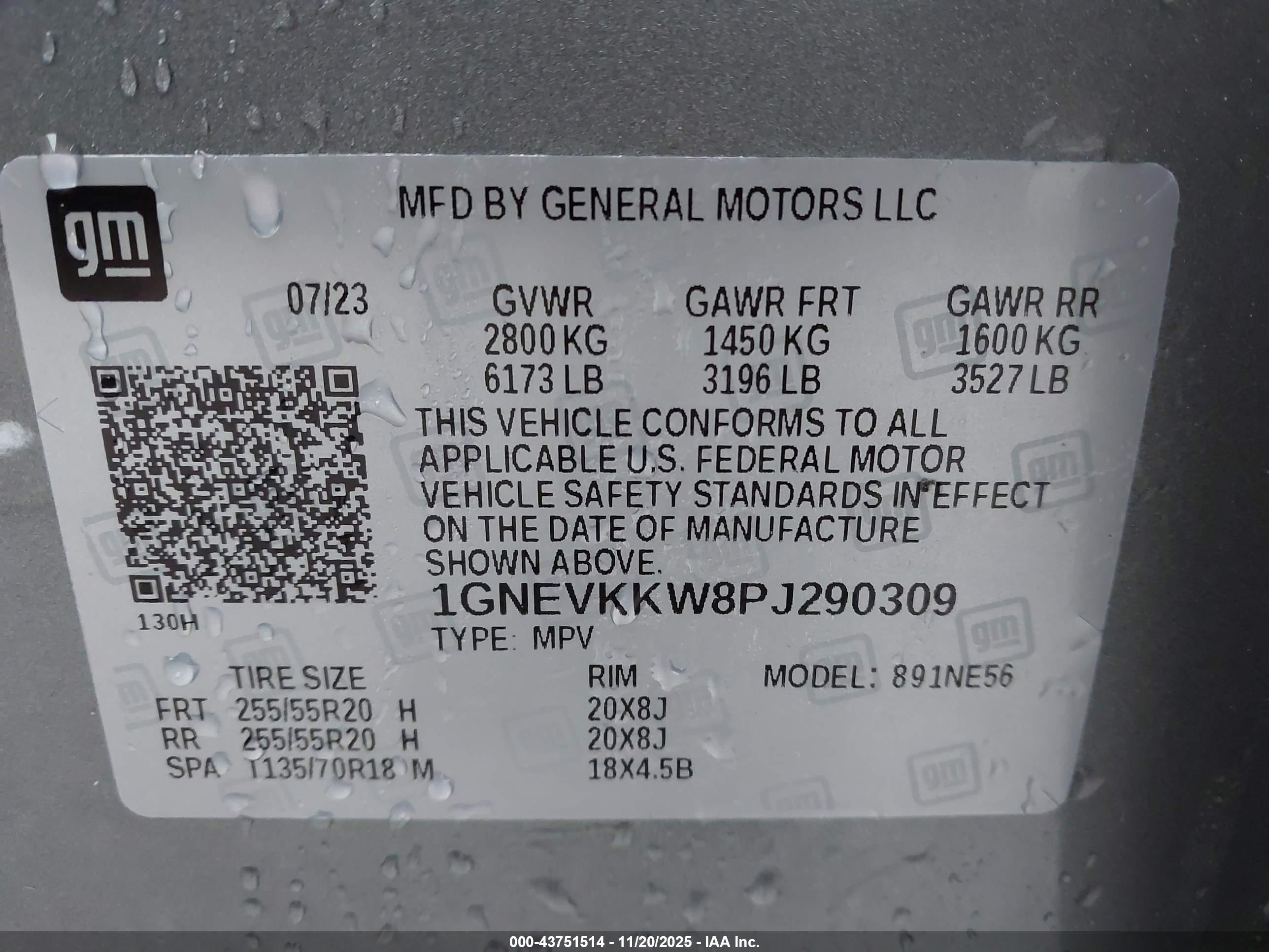 CHEVROLET TRAVERSE image 9