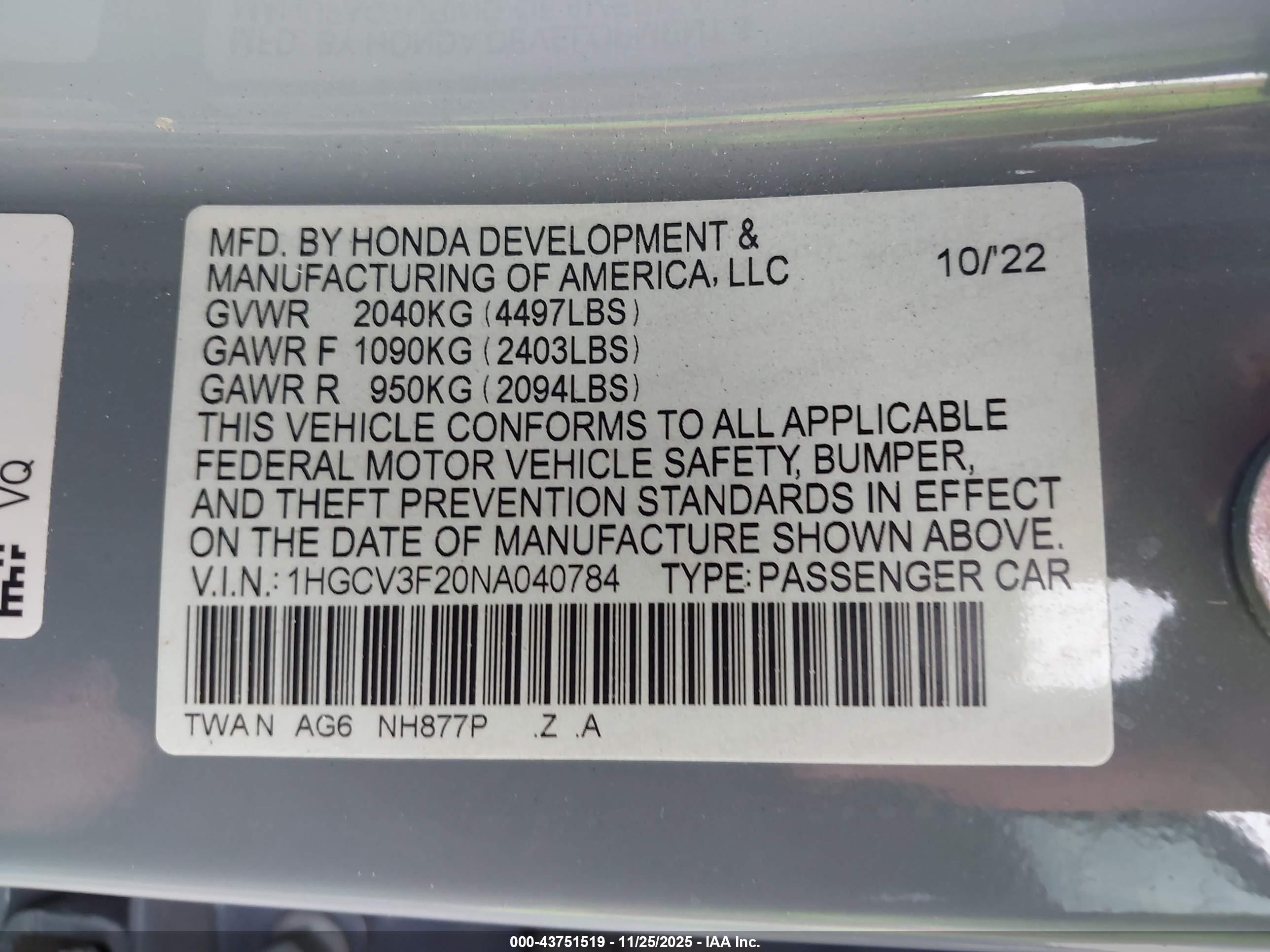 HONDA ACCORD image 9