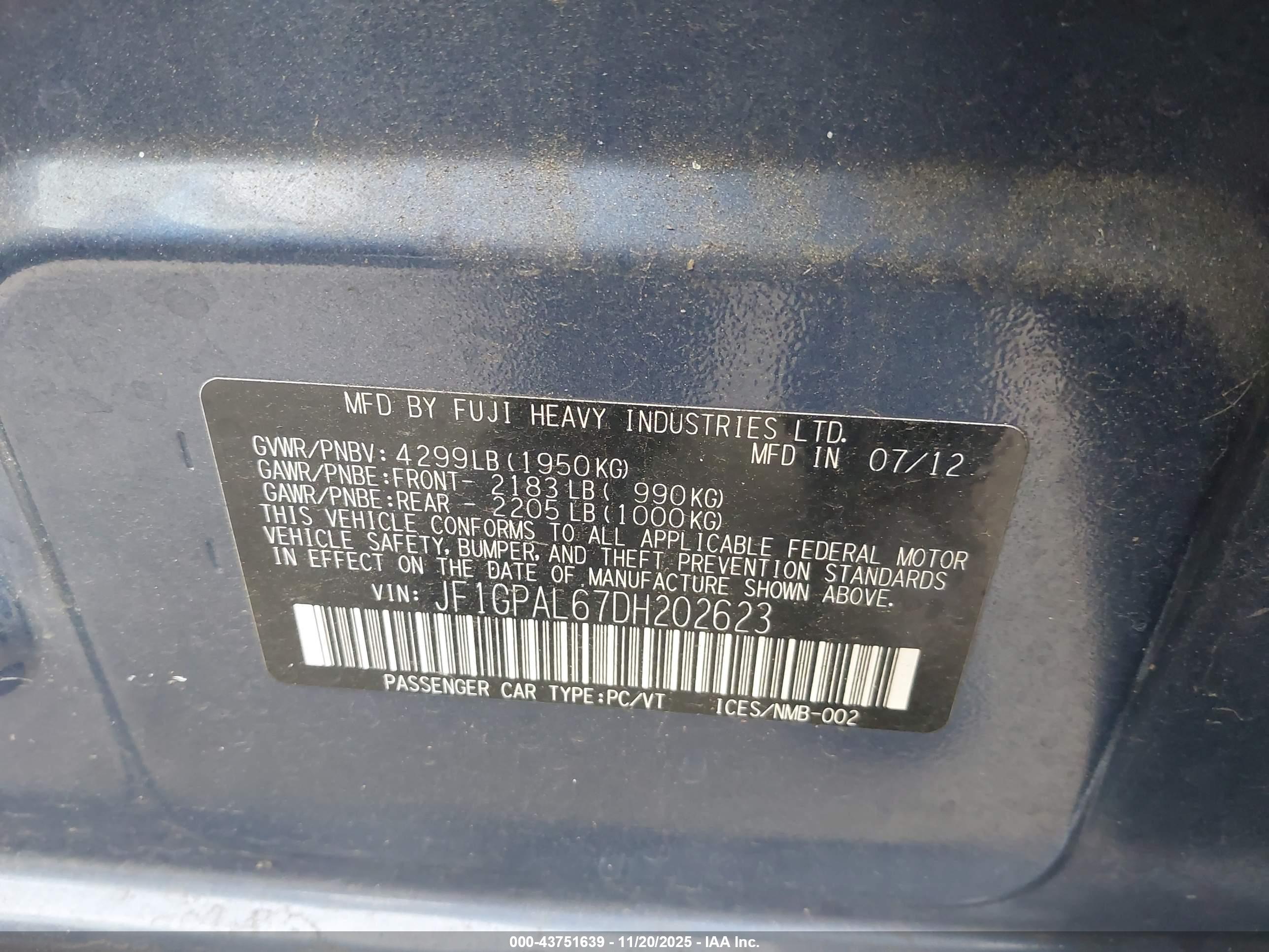 SUBARU IMPREZA image 9