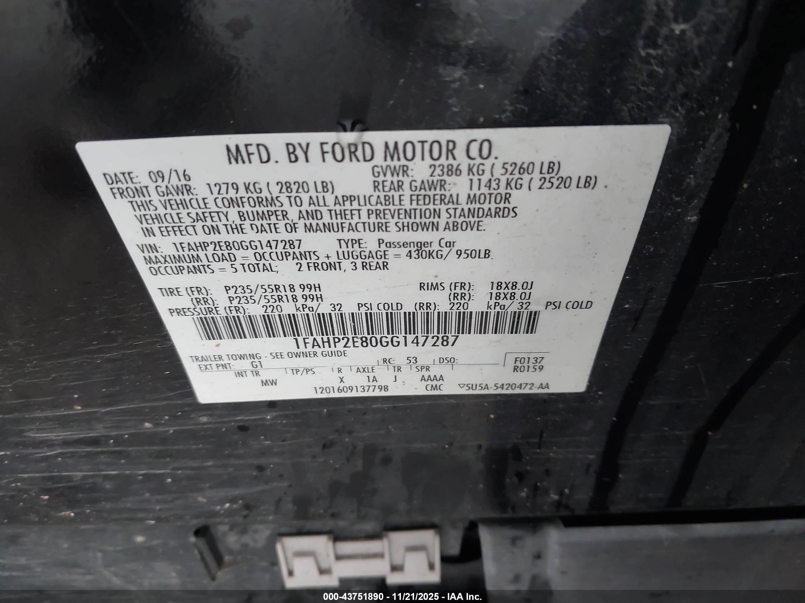 FORD TAURUS image 9