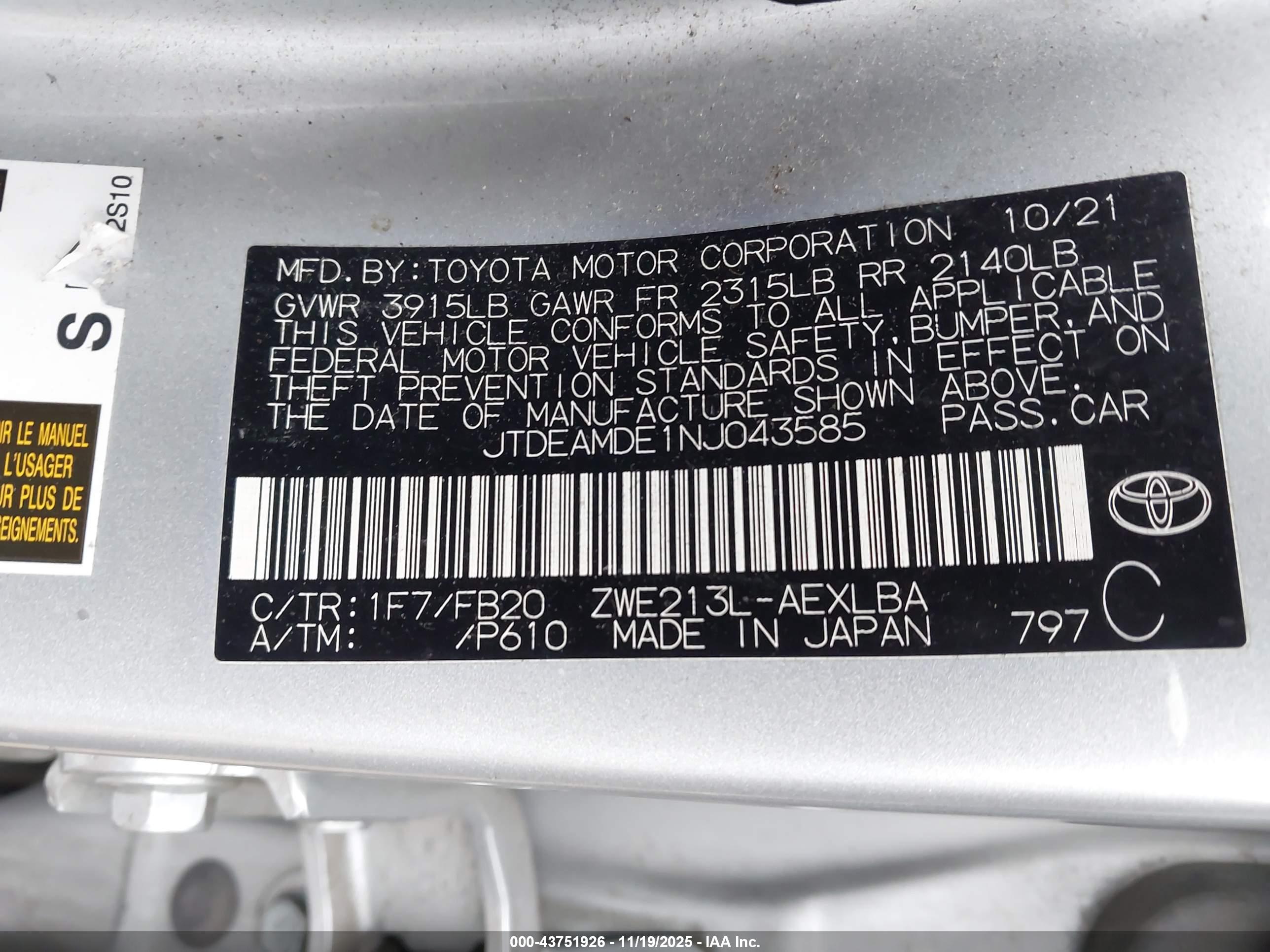 TOYOTA COROLLA image 9