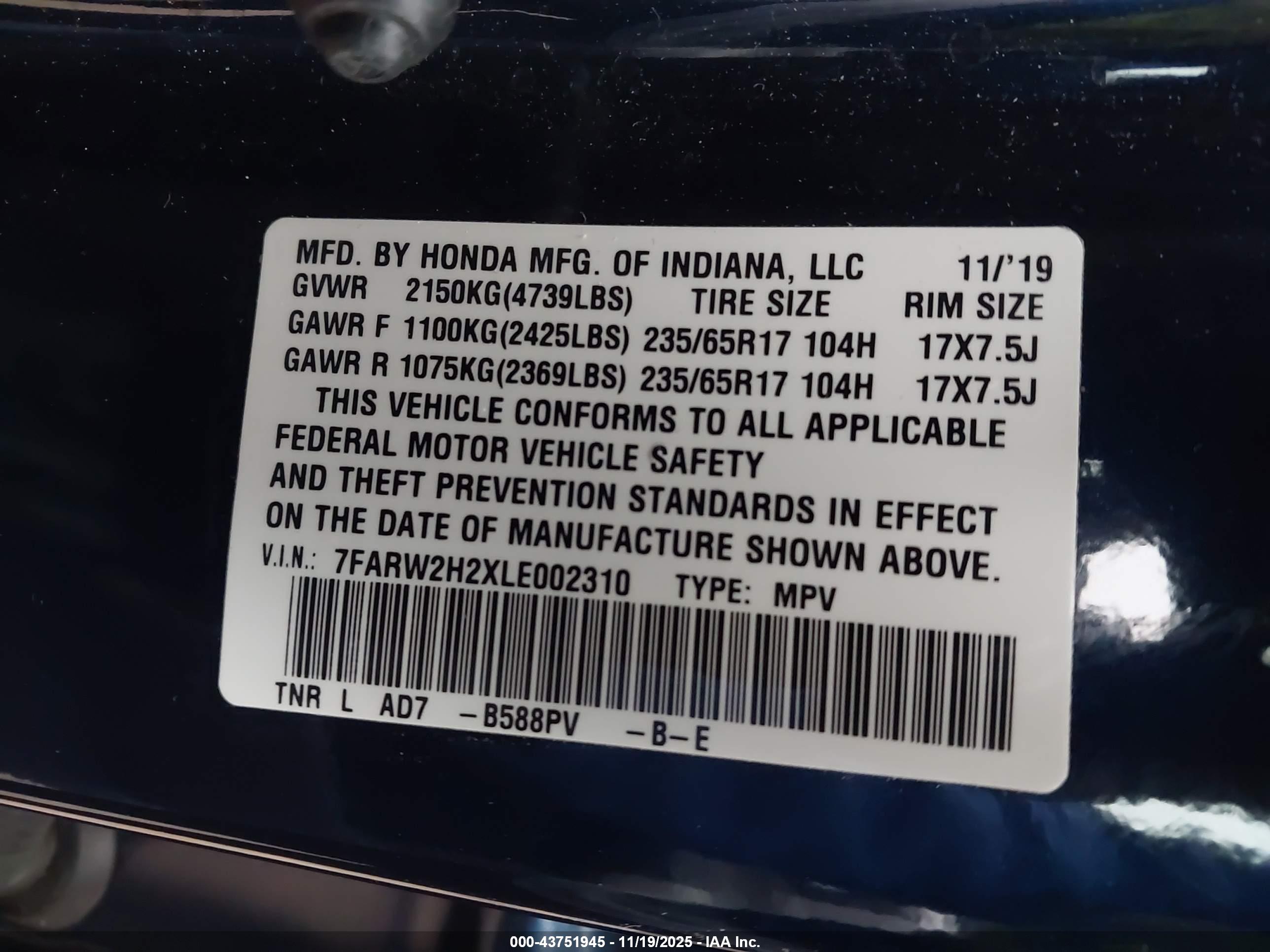 HONDA CR-V image 9