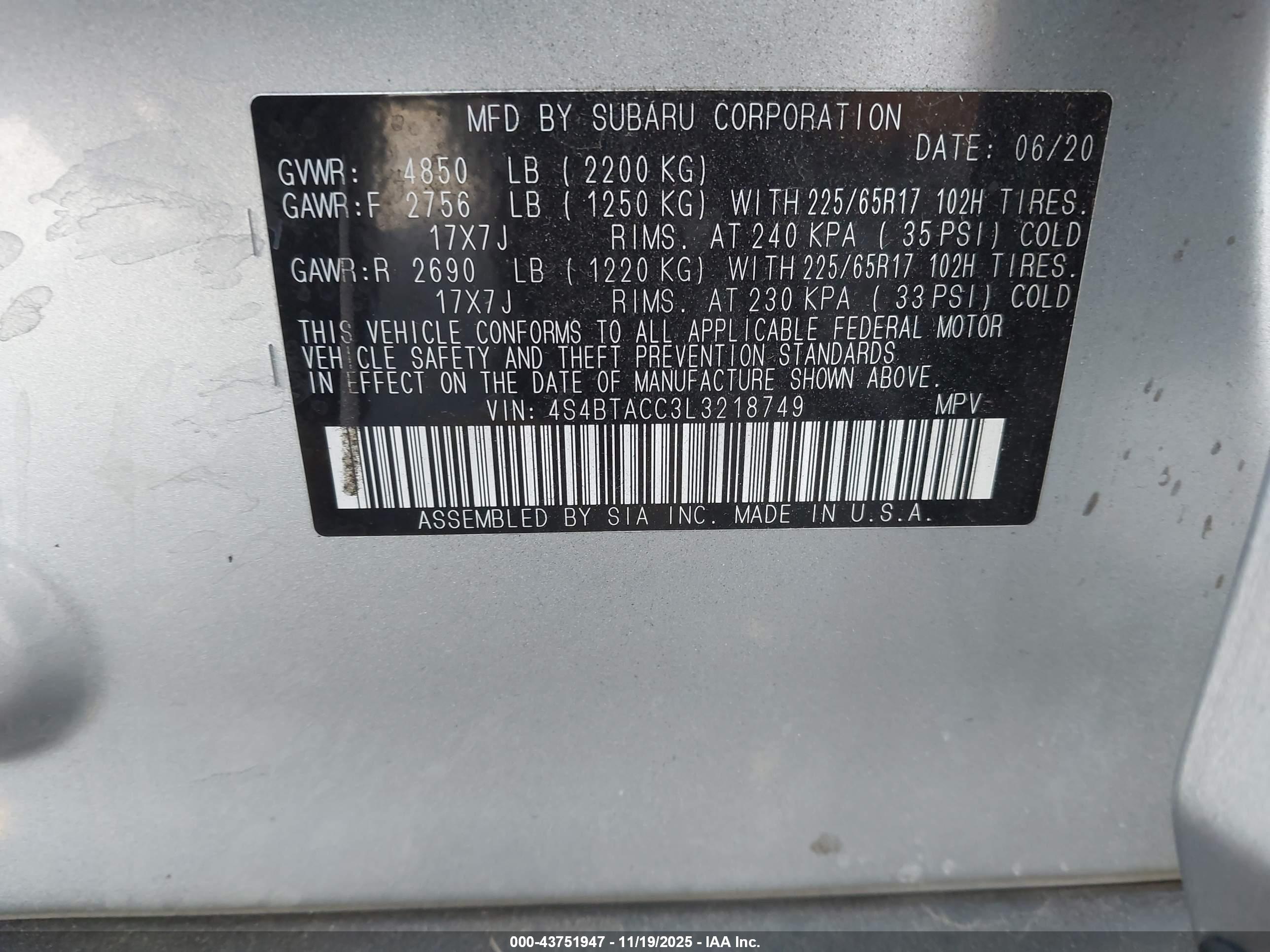 SUBARU OUTBACK image 9