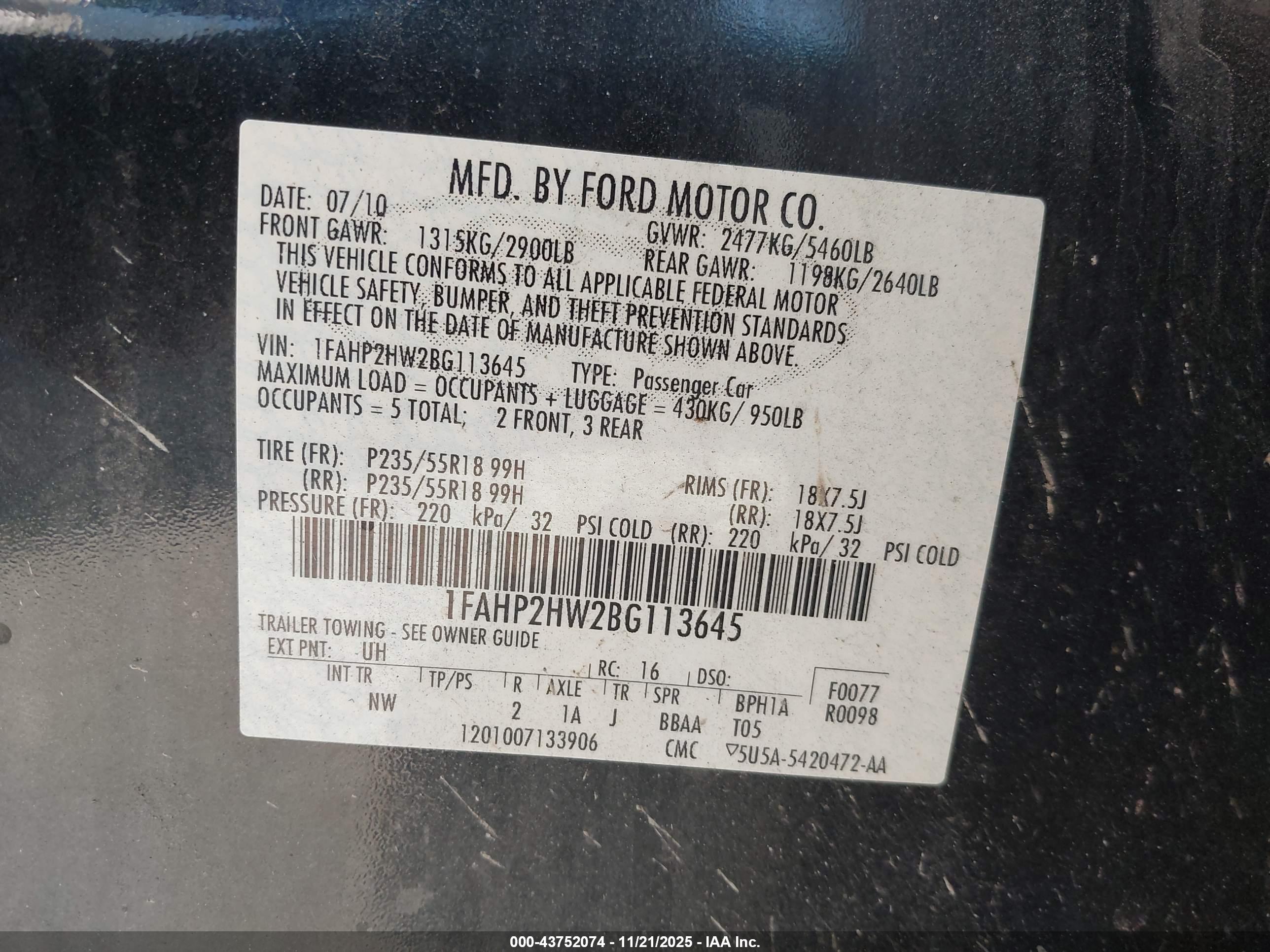 FORD TAURUS image 9
