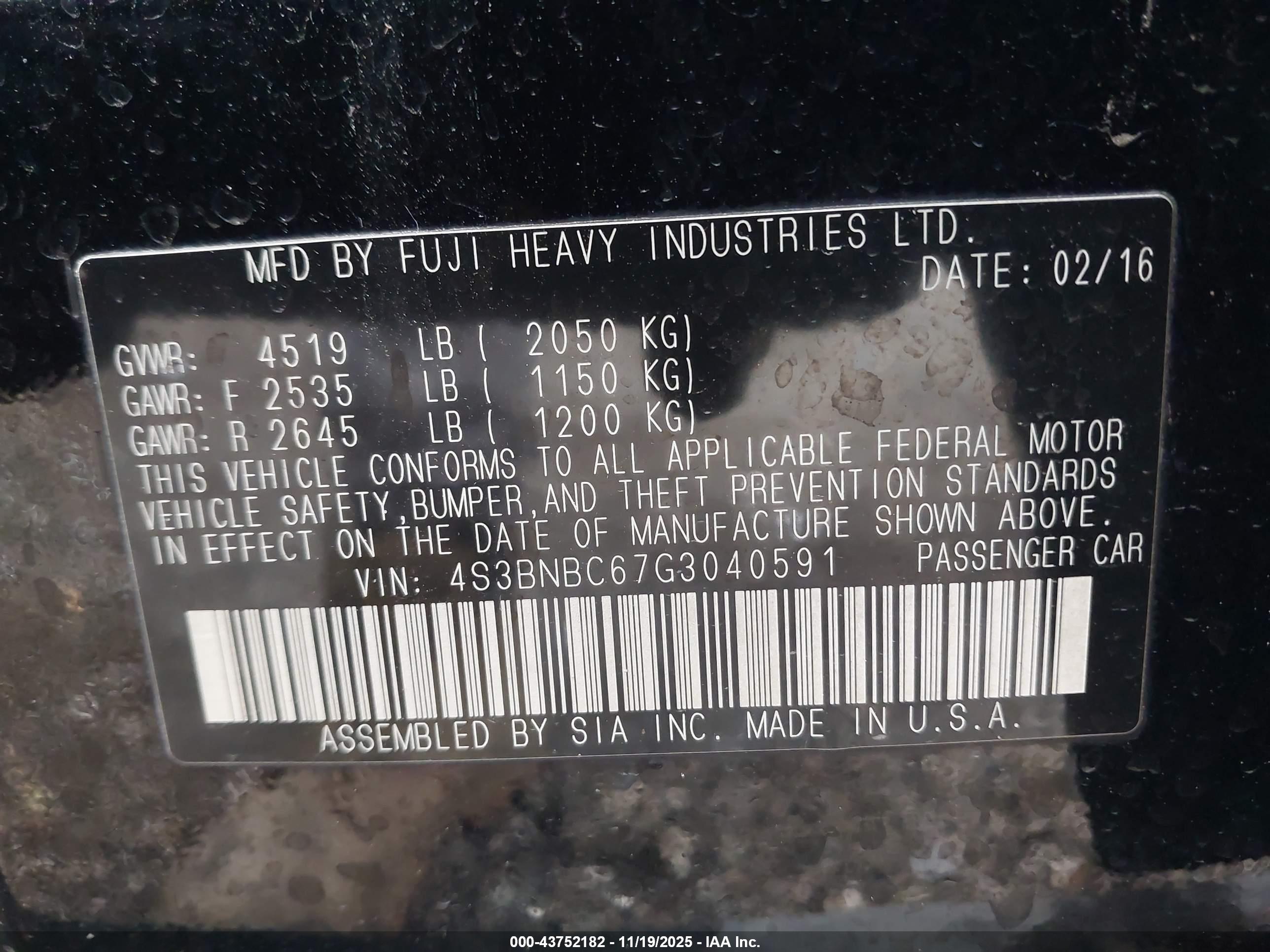 SUBARU LEGACY image 9
