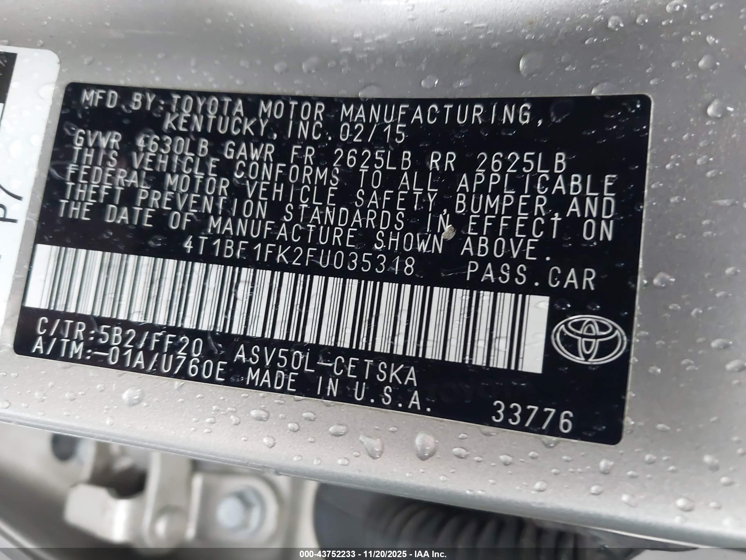 TOYOTA CAMRY image 9