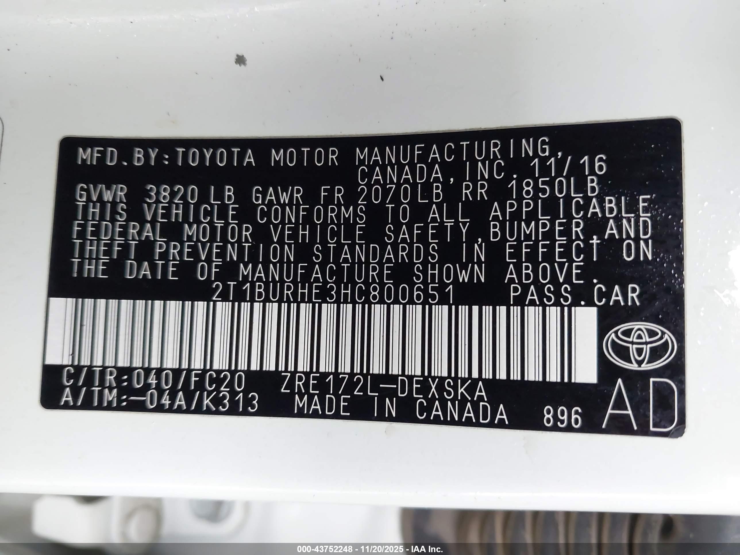 TOYOTA COROLLA image 9